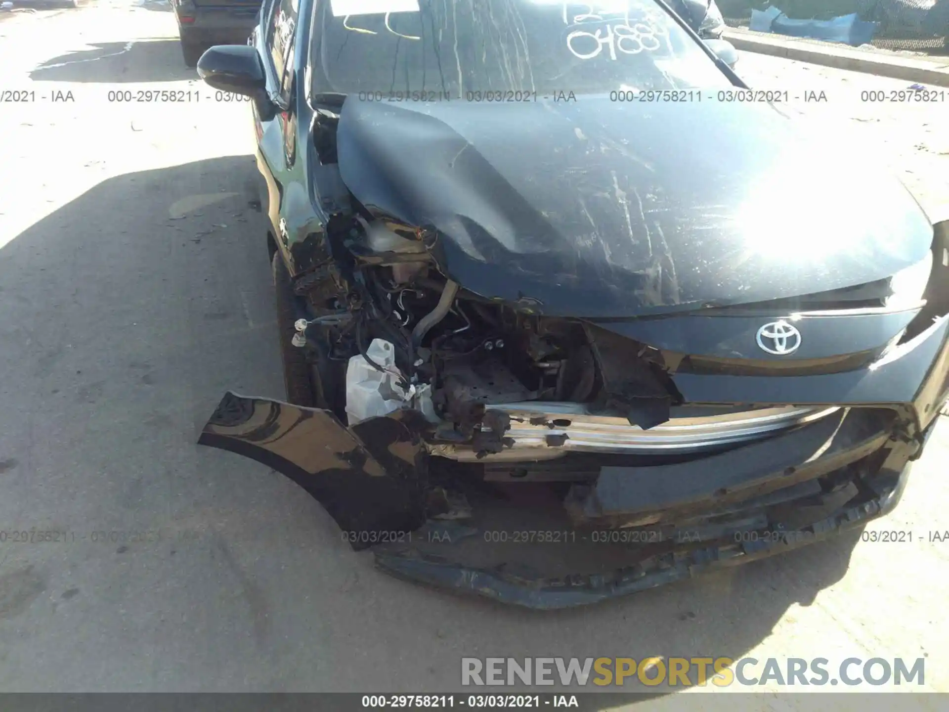 6 Photograph of a damaged car JTDS4RCE0LJ048847 TOYOTA COROLLA 2020