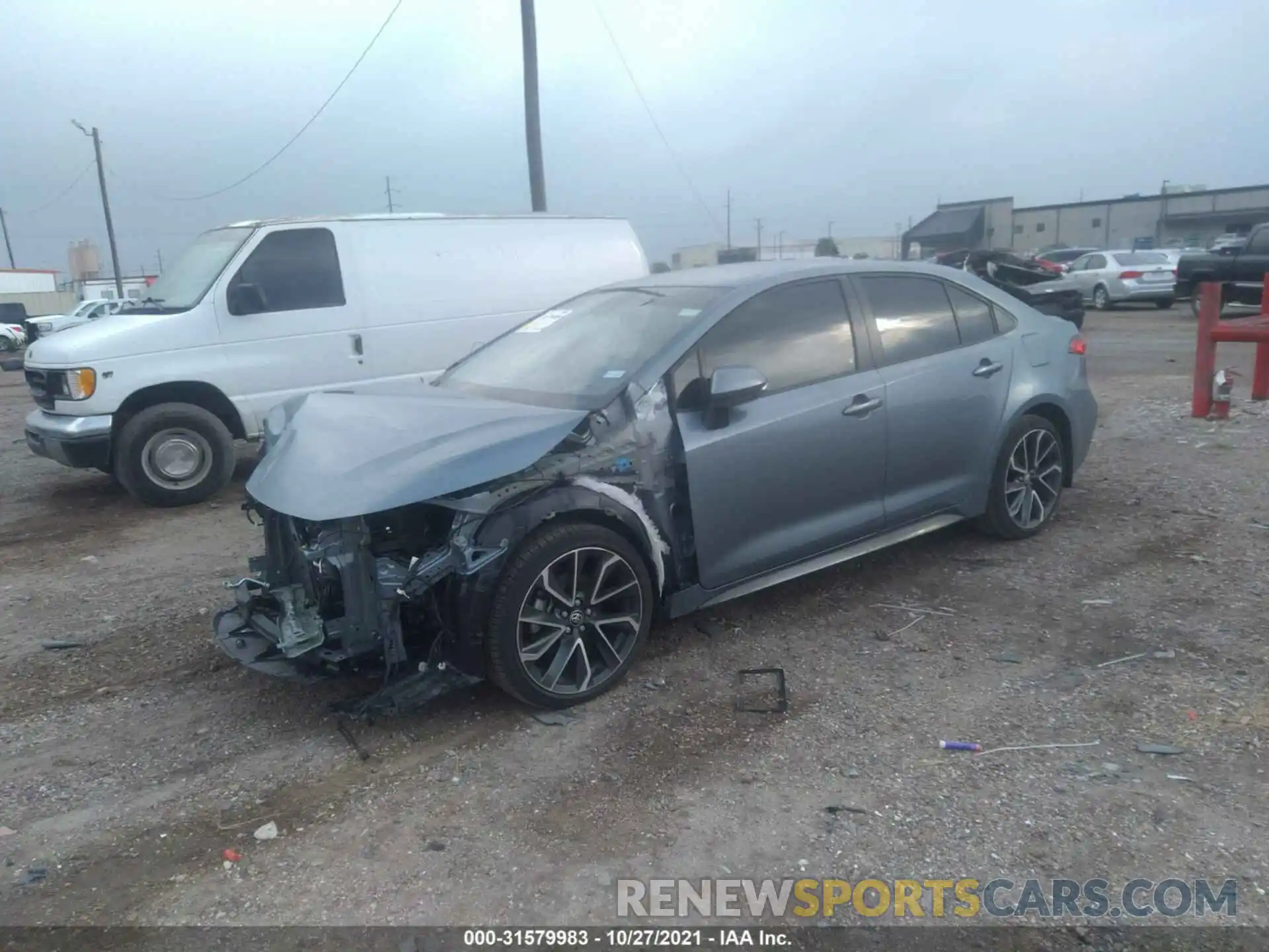 2 Photograph of a damaged car JTDS4RCE0LJ049870 TOYOTA COROLLA 2020