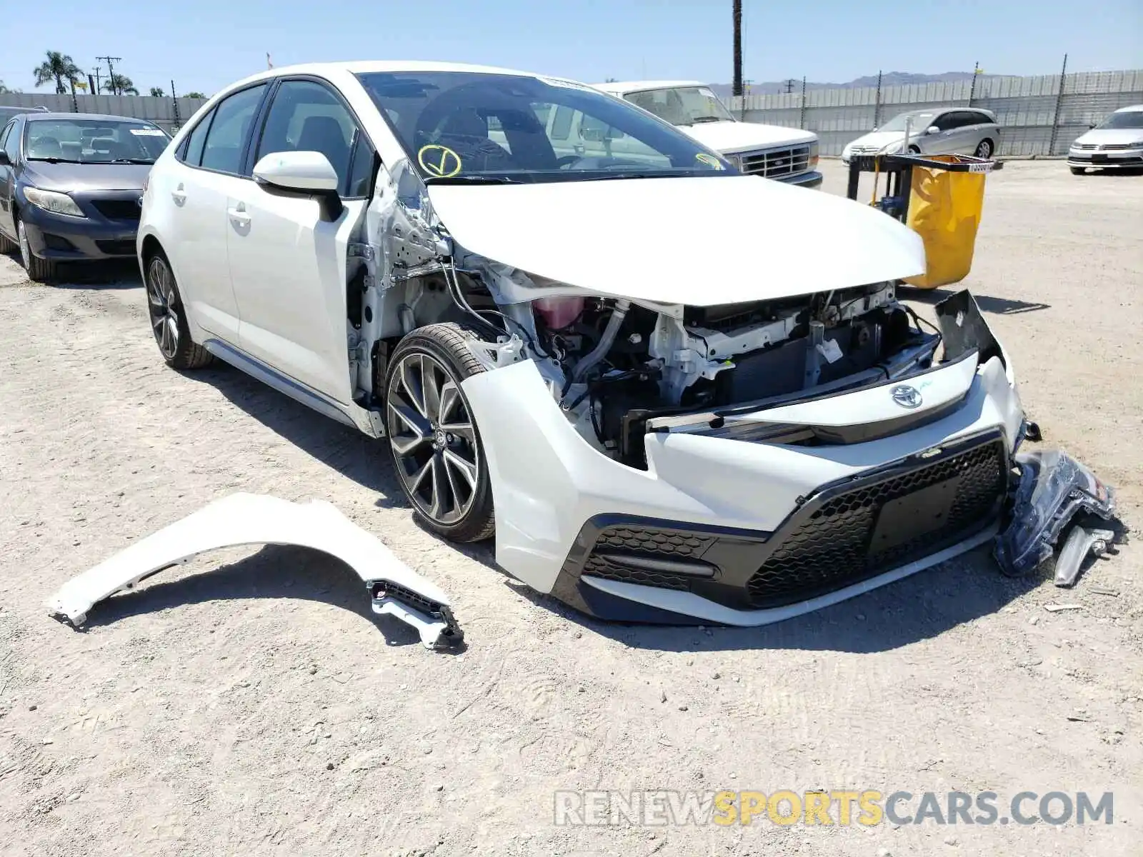 1 Photograph of a damaged car JTDS4RCE0LJ051974 TOYOTA COROLLA 2020