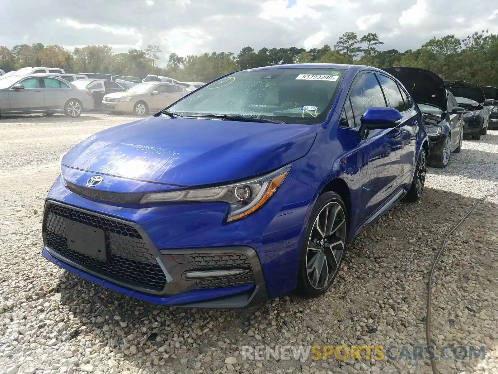 2 Photograph of a damaged car JTDS4RCE0LJ052025 TOYOTA COROLLA 2020