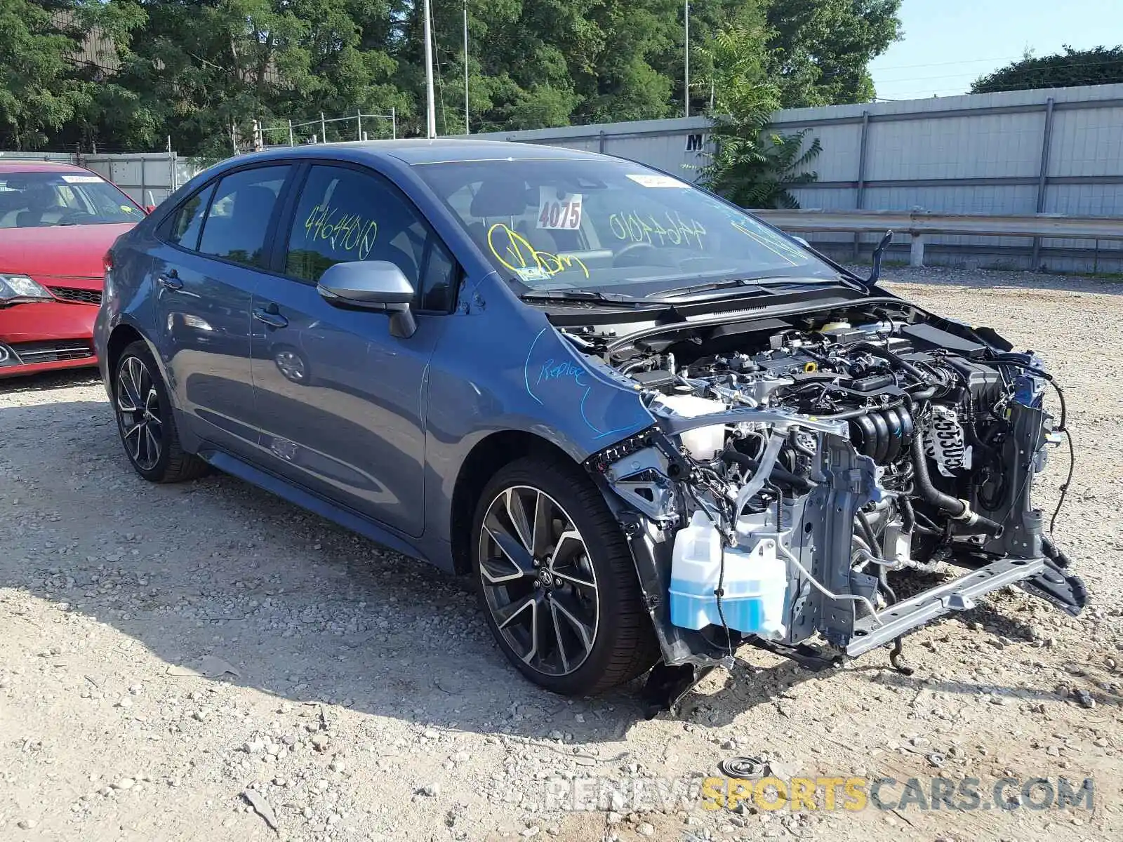 1 Photograph of a damaged car JTDS4RCE0LJ052140 TOYOTA COROLLA 2020