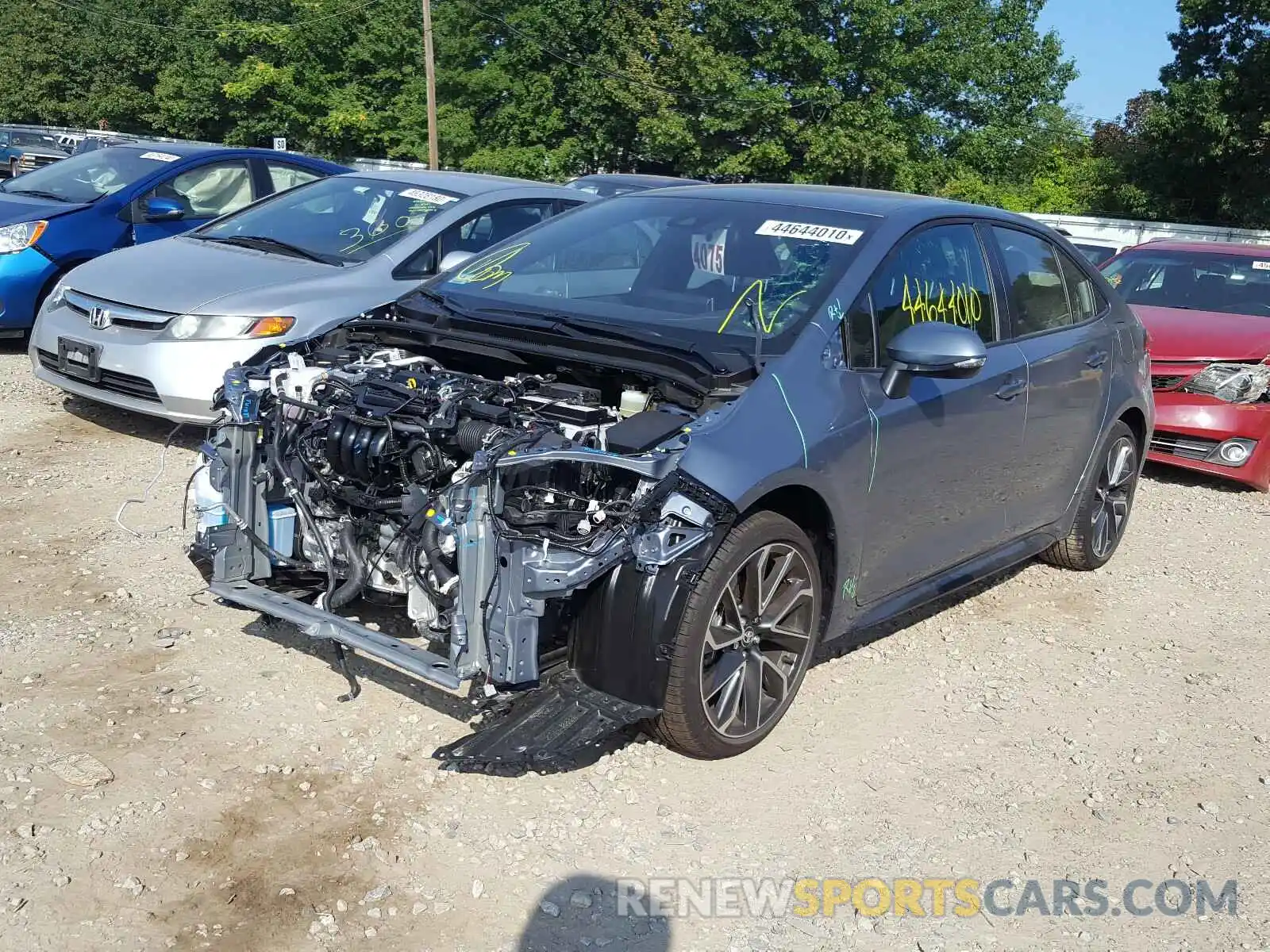 2 Photograph of a damaged car JTDS4RCE0LJ052140 TOYOTA COROLLA 2020