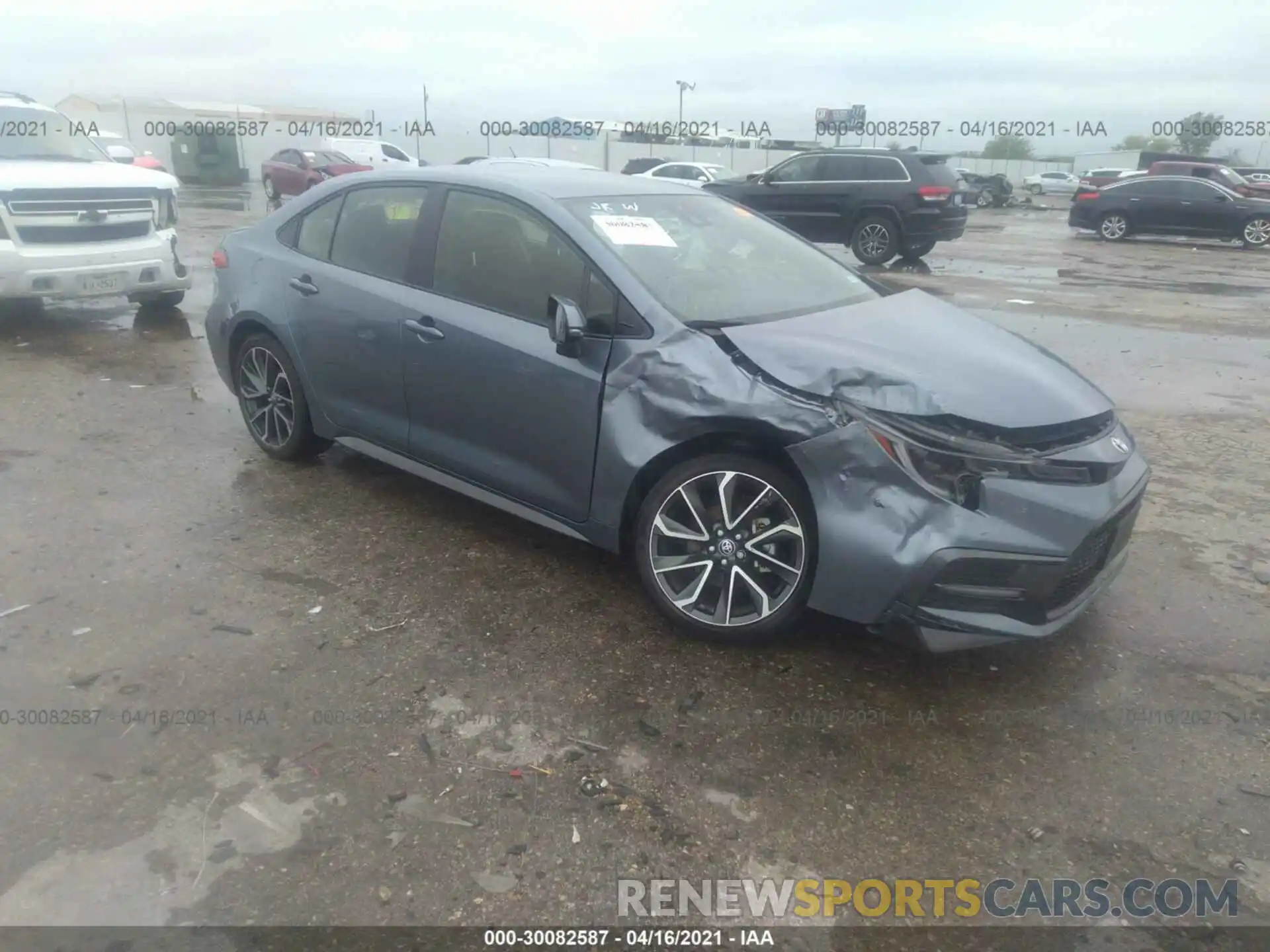 1 Photograph of a damaged car JTDS4RCE0LJ052915 TOYOTA COROLLA 2020