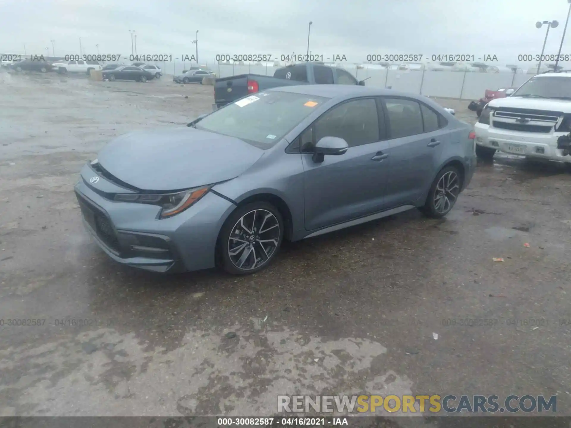 2 Photograph of a damaged car JTDS4RCE0LJ052915 TOYOTA COROLLA 2020