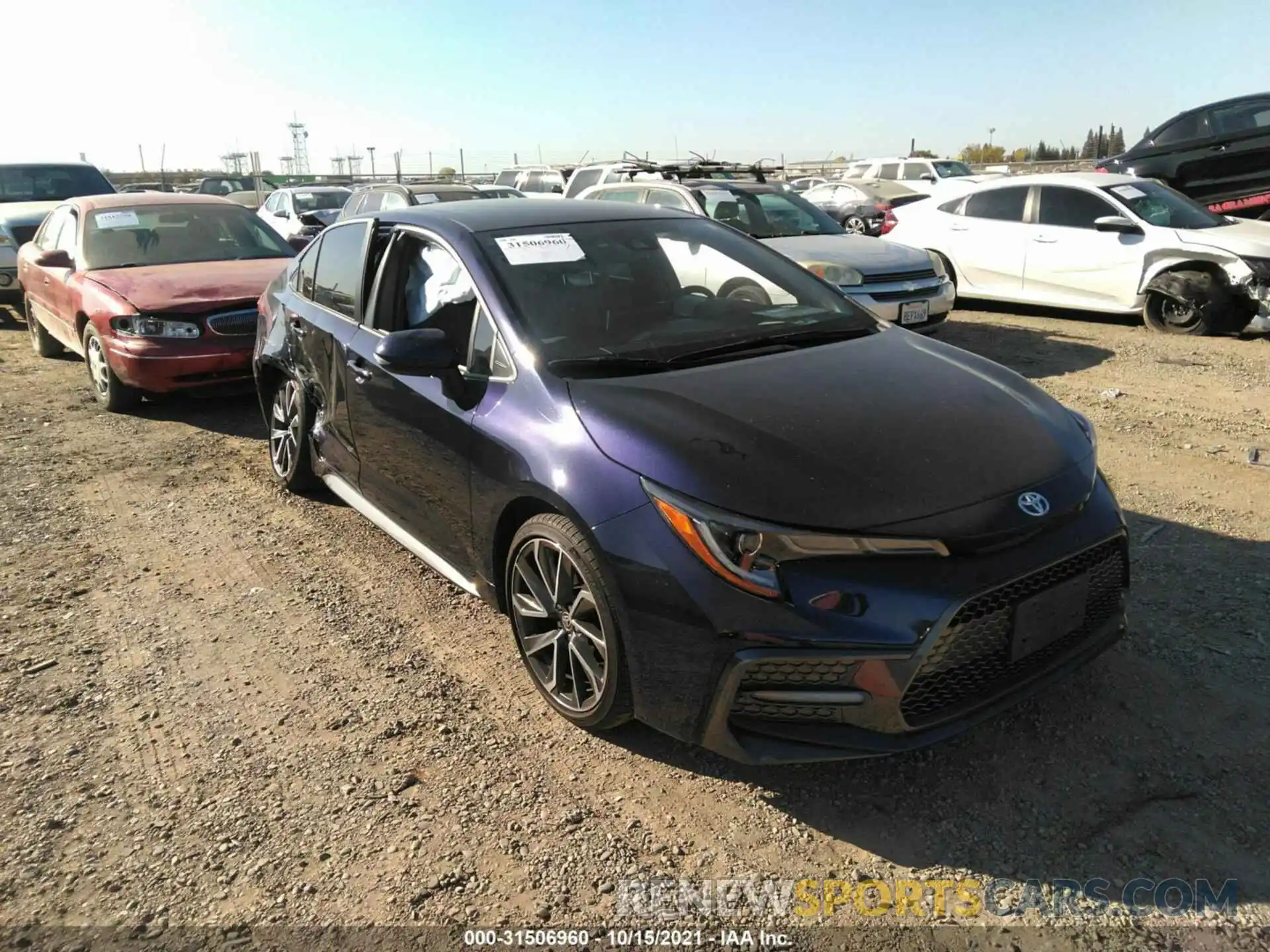 1 Photograph of a damaged car JTDS4RCE0LJ053045 TOYOTA COROLLA 2020