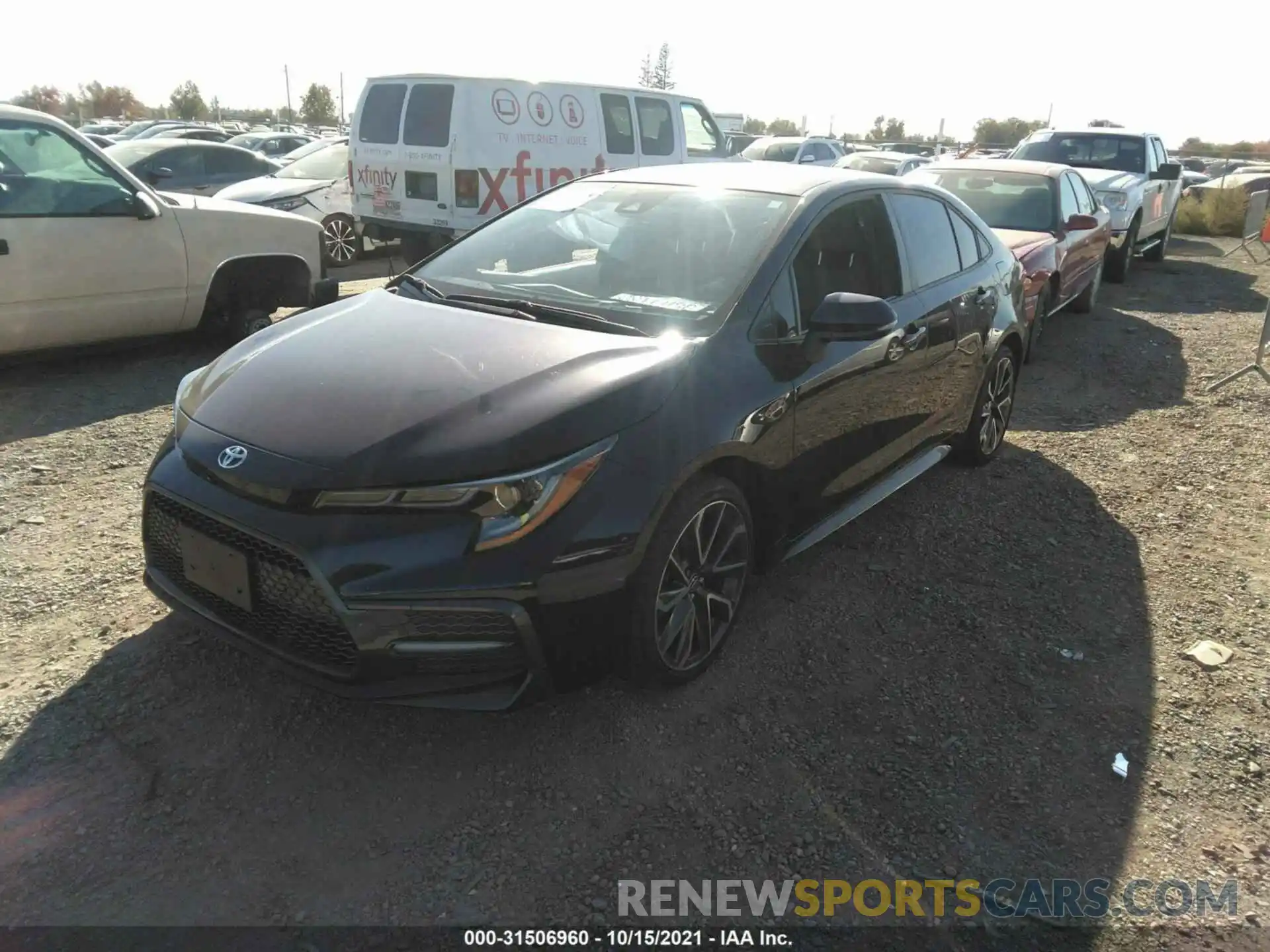 2 Photograph of a damaged car JTDS4RCE0LJ053045 TOYOTA COROLLA 2020