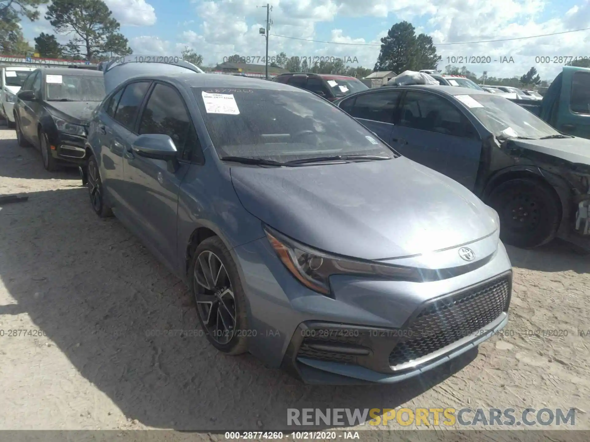 1 Photograph of a damaged car JTDS4RCE1LJ000788 TOYOTA COROLLA 2020