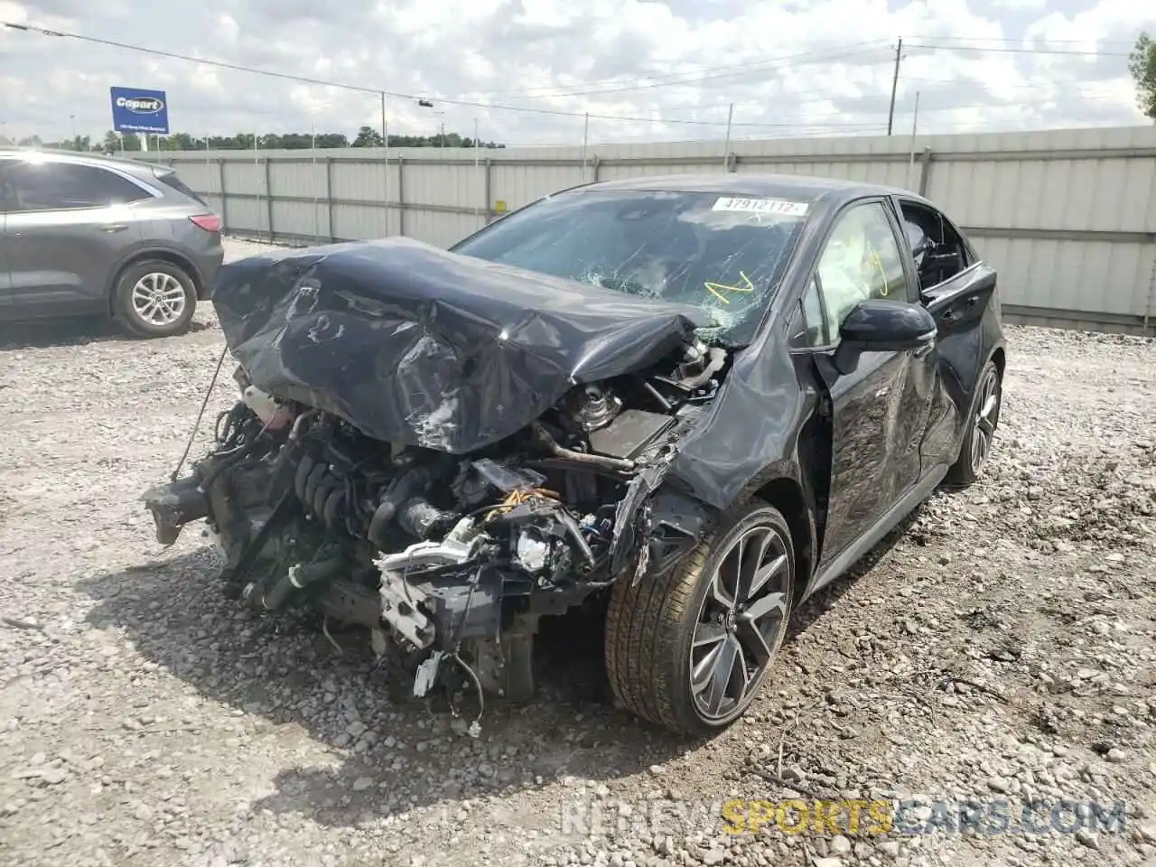 2 Photograph of a damaged car JTDS4RCE1LJ001732 TOYOTA COROLLA 2020