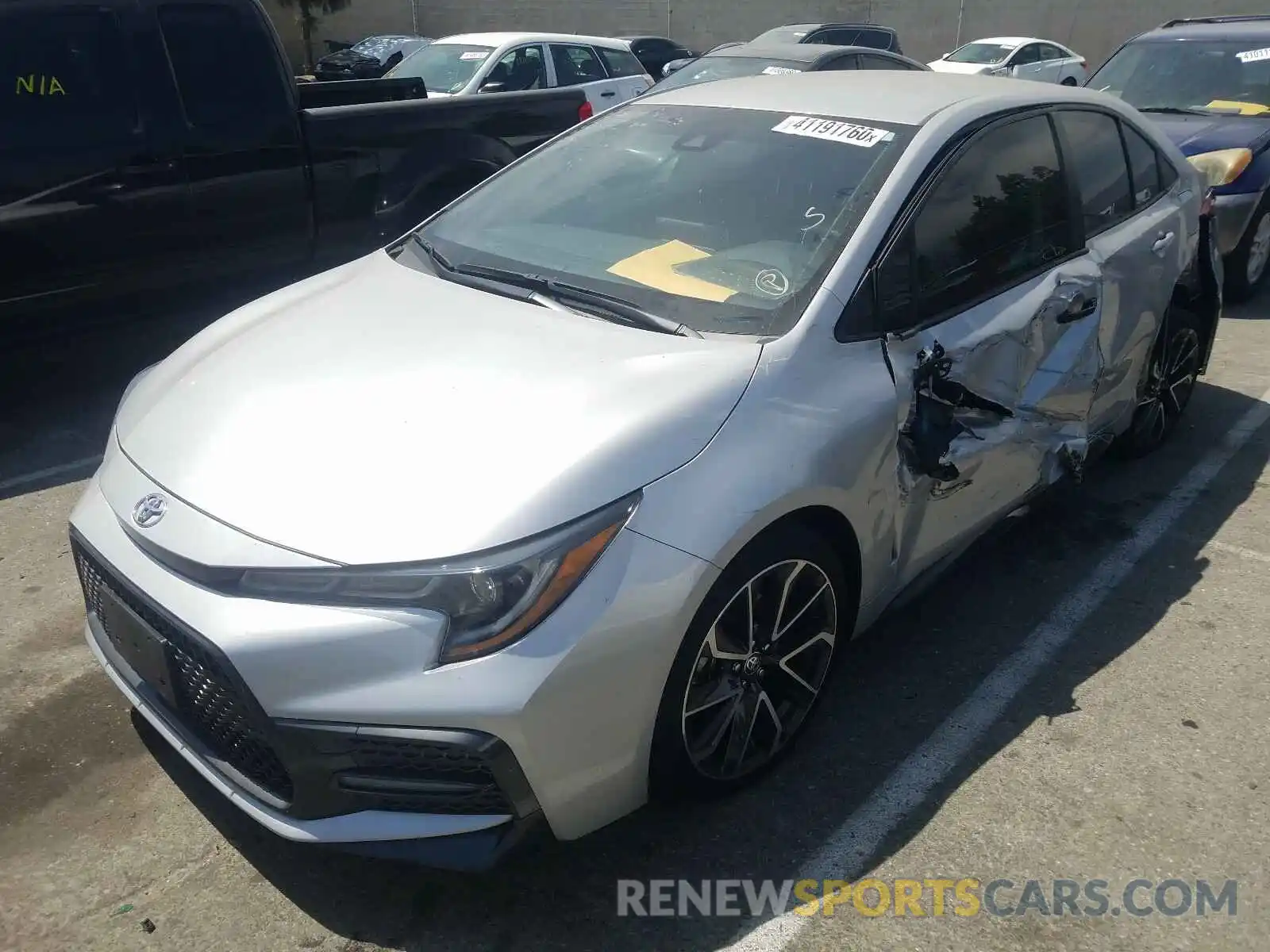 2 Photograph of a damaged car JTDS4RCE1LJ002136 TOYOTA COROLLA 2020