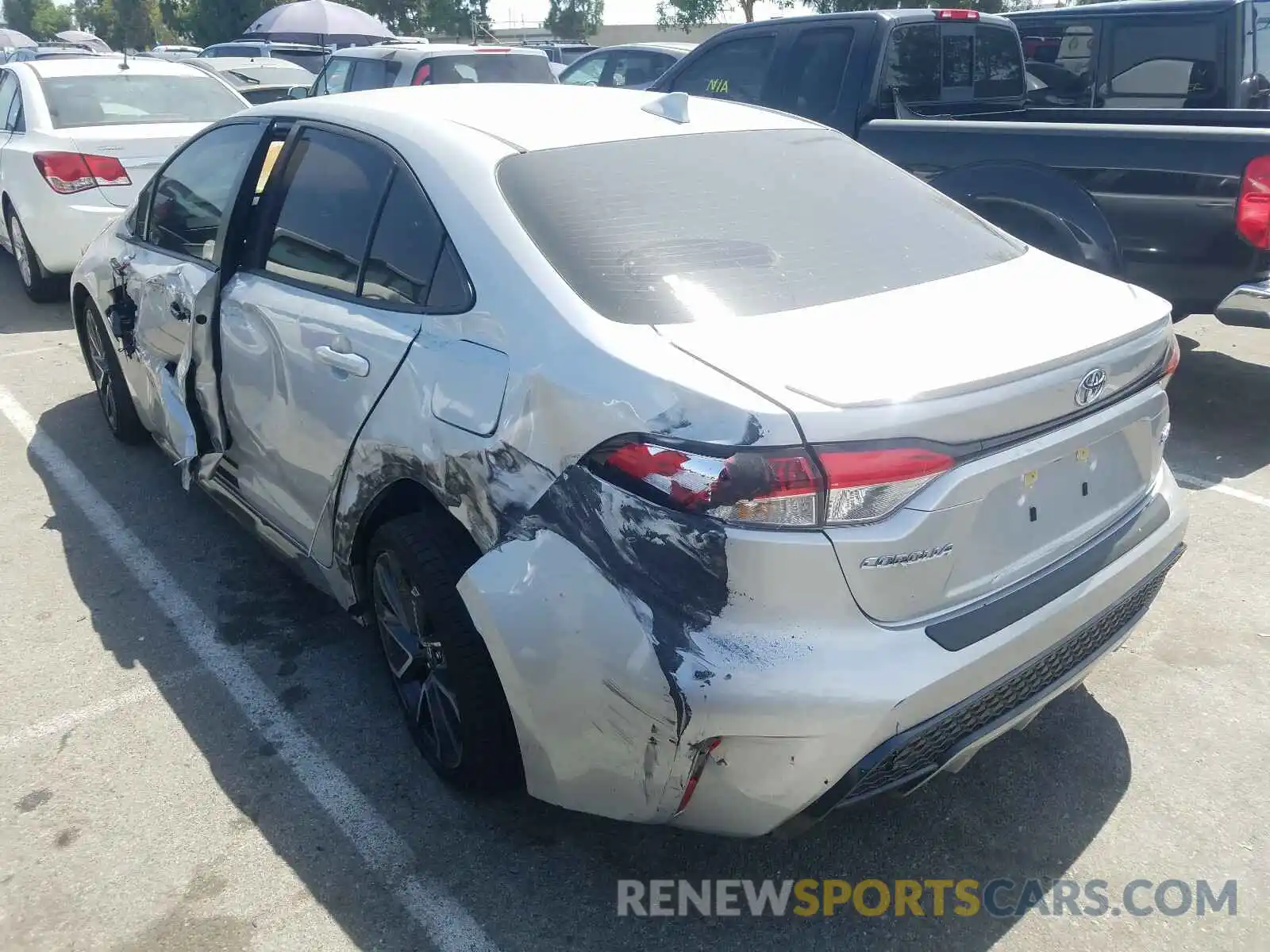 3 Photograph of a damaged car JTDS4RCE1LJ002136 TOYOTA COROLLA 2020