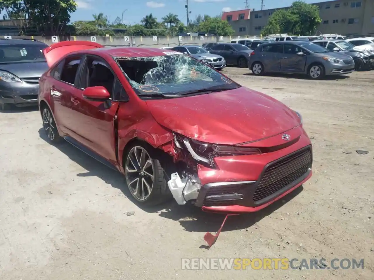 1 Photograph of a damaged car JTDS4RCE1LJ002430 TOYOTA COROLLA 2020