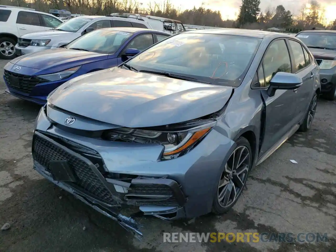 2 Photograph of a damaged car JTDS4RCE1LJ002914 TOYOTA COROLLA 2020