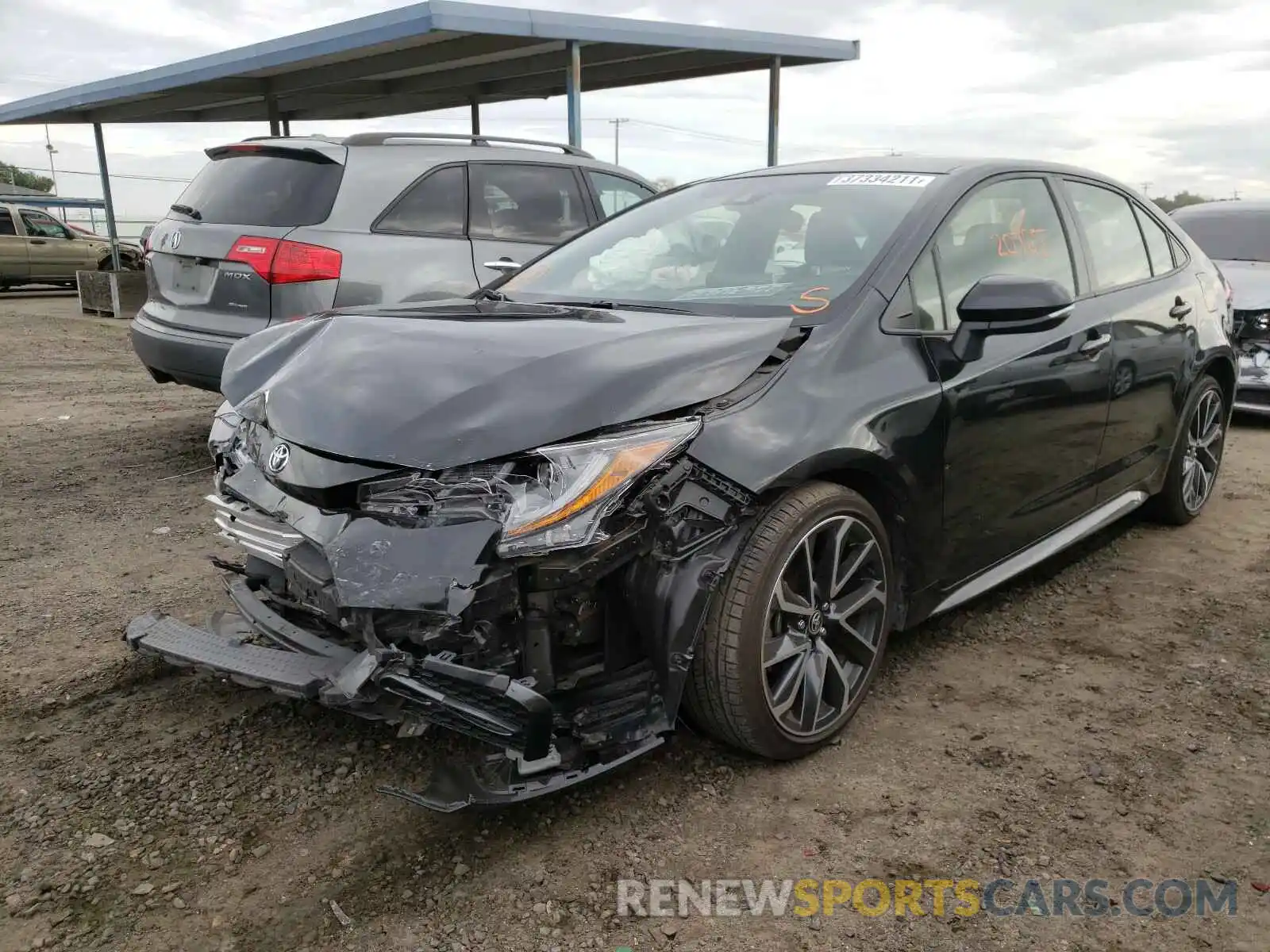 2 Photograph of a damaged car JTDS4RCE1LJ002931 TOYOTA COROLLA 2020