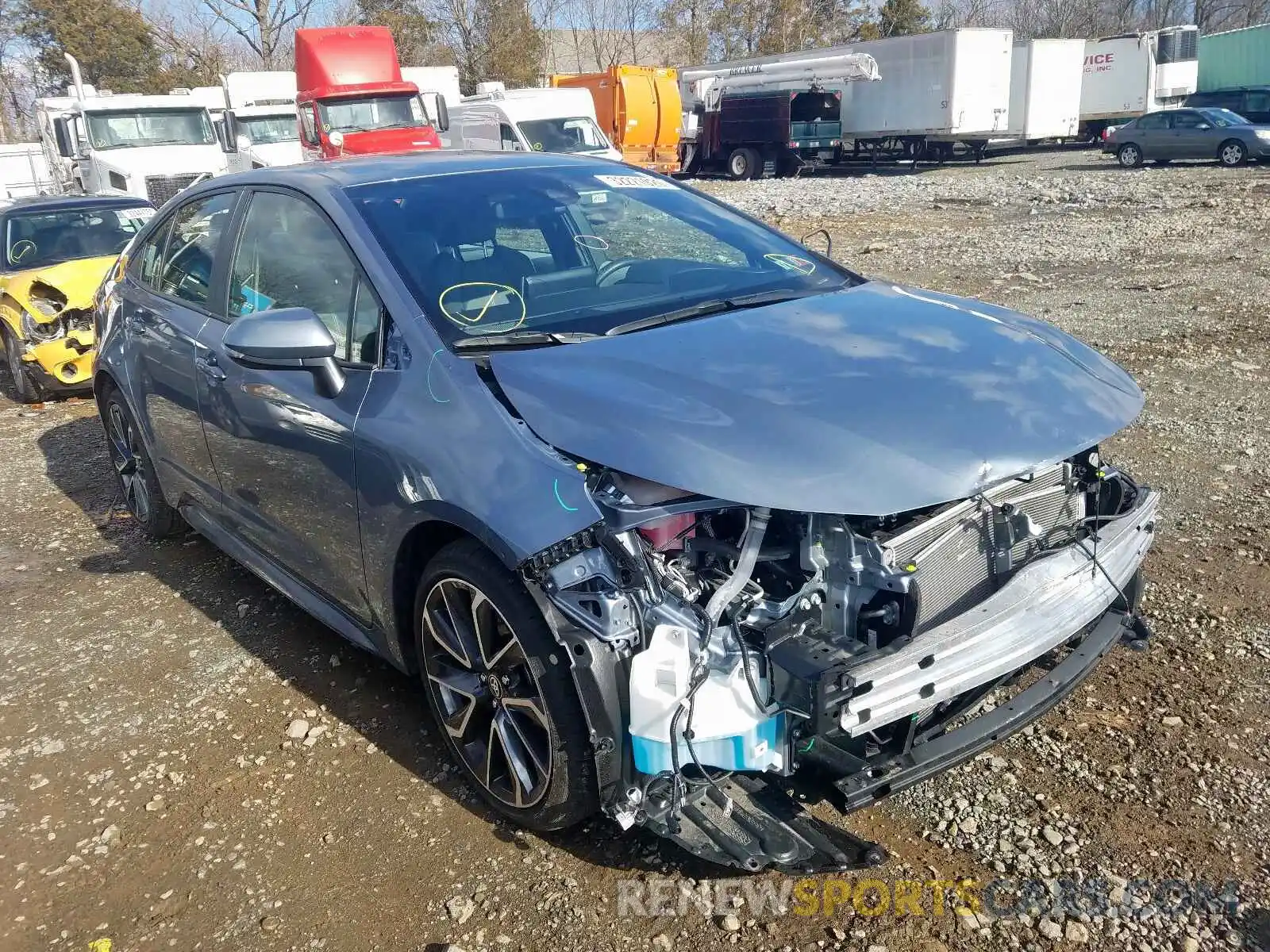 1 Photograph of a damaged car JTDS4RCE1LJ003299 TOYOTA COROLLA 2020