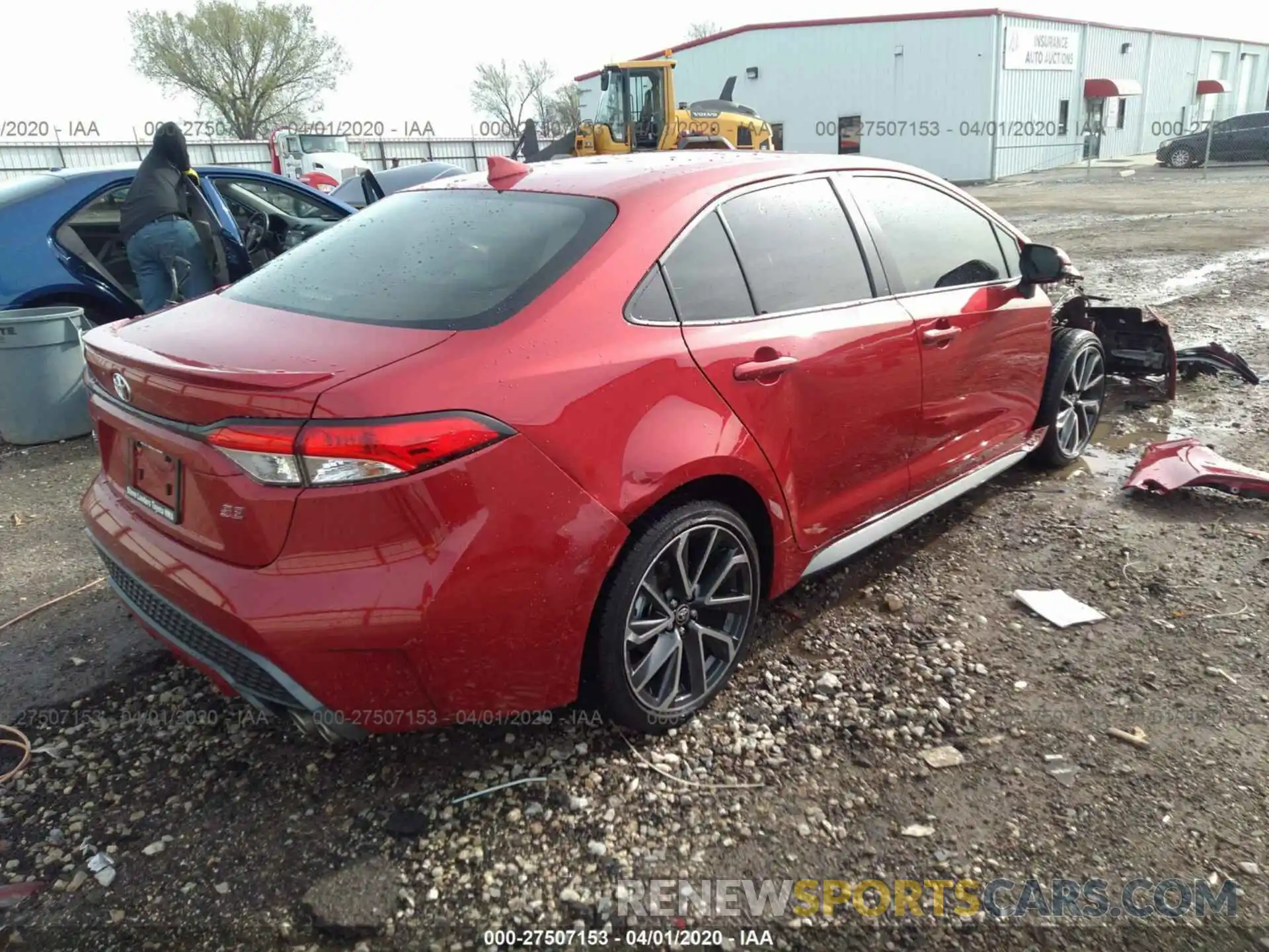 4 Photograph of a damaged car JTDS4RCE1LJ003500 TOYOTA COROLLA 2020