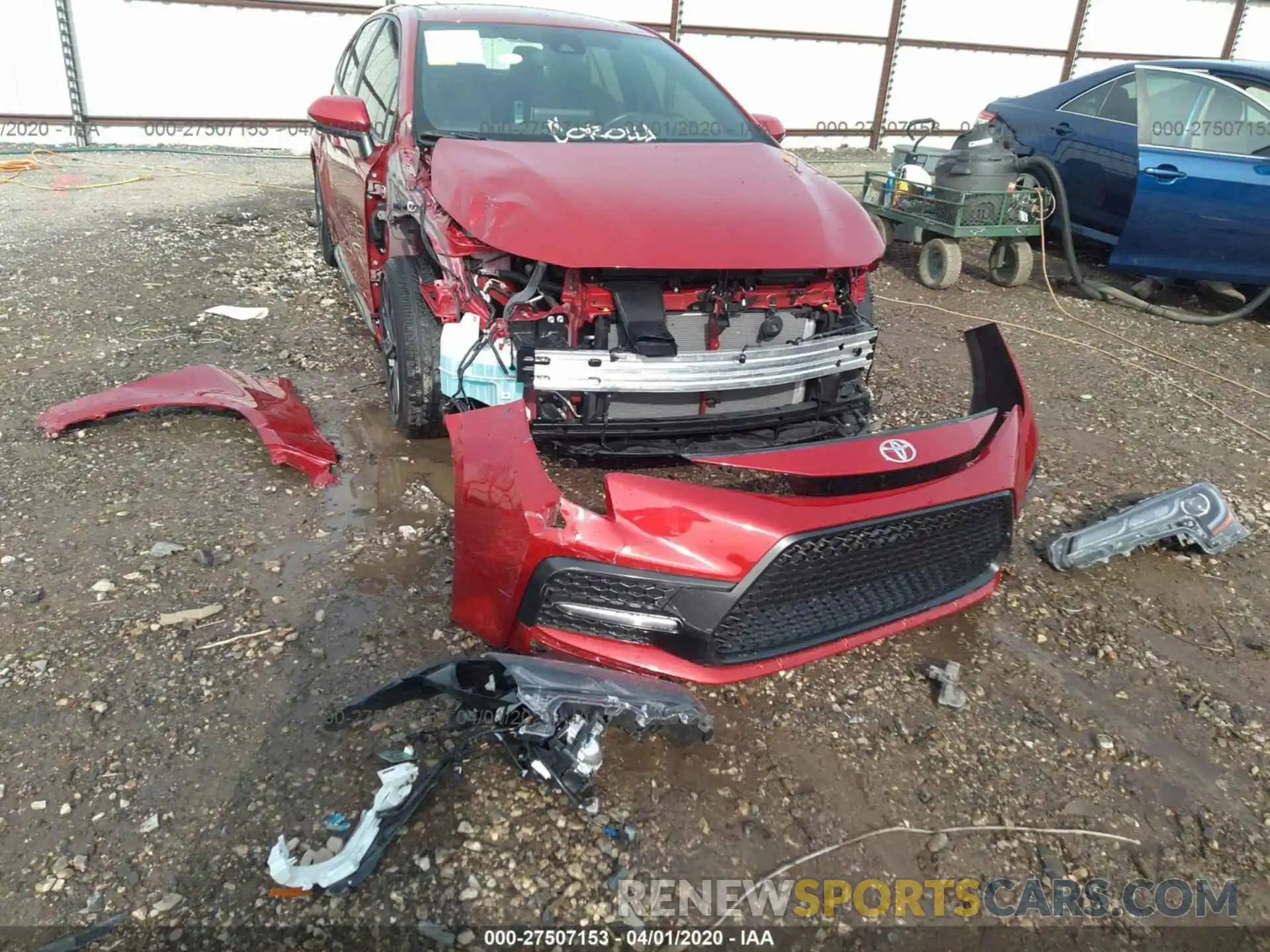 6 Photograph of a damaged car JTDS4RCE1LJ003500 TOYOTA COROLLA 2020