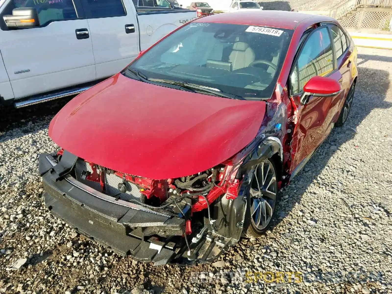 2 Фотография поврежденного автомобиля JTDS4RCE1LJ004291 TOYOTA COROLLA 2020