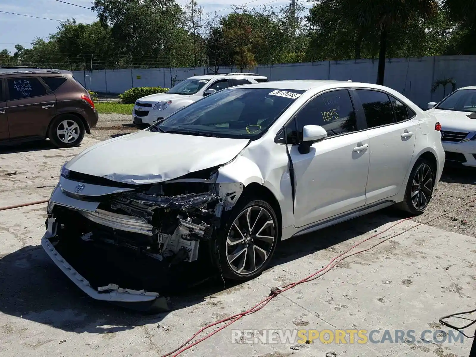 2 Photograph of a damaged car JTDS4RCE1LJ004923 TOYOTA COROLLA 2020