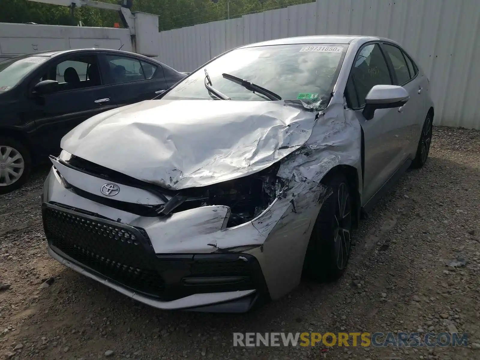 2 Photograph of a damaged car JTDS4RCE1LJ005523 TOYOTA COROLLA 2020