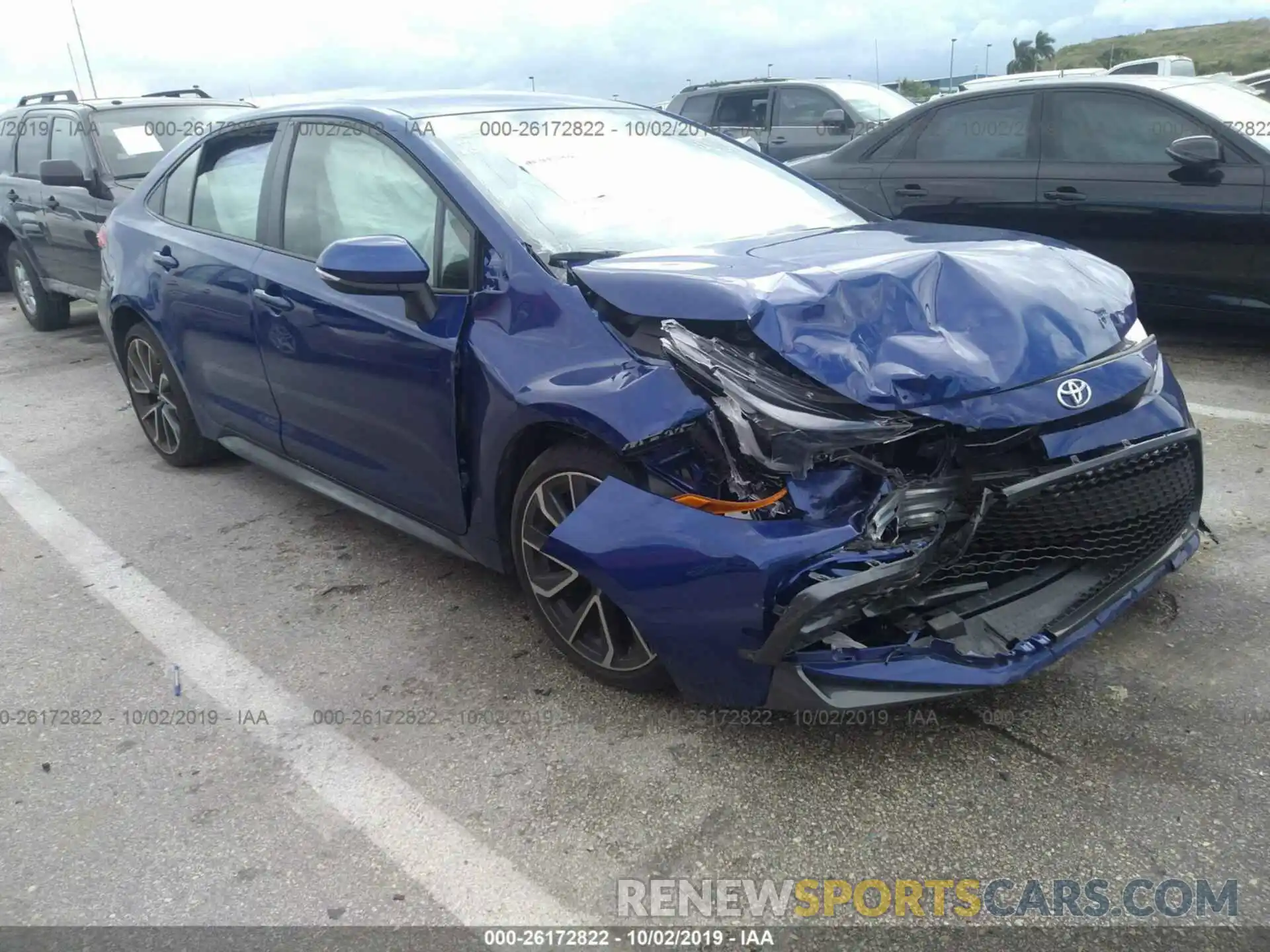 1 Photograph of a damaged car JTDS4RCE1LJ006753 TOYOTA COROLLA 2020