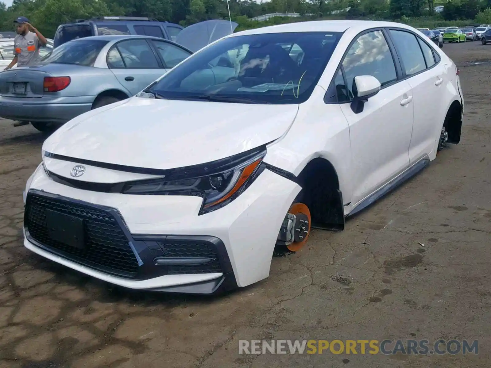 2 Photograph of a damaged car JTDS4RCE1LJ006963 TOYOTA COROLLA 2020