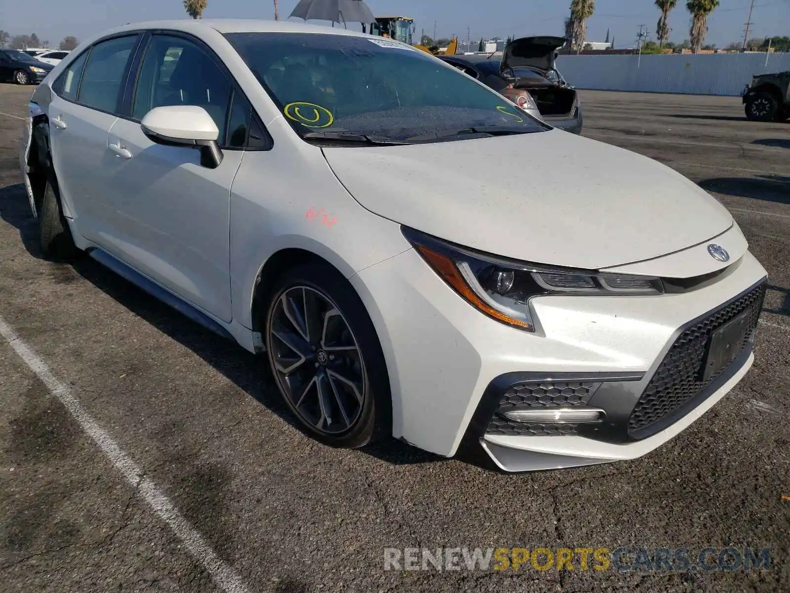 1 Photograph of a damaged car JTDS4RCE1LJ007272 TOYOTA COROLLA 2020