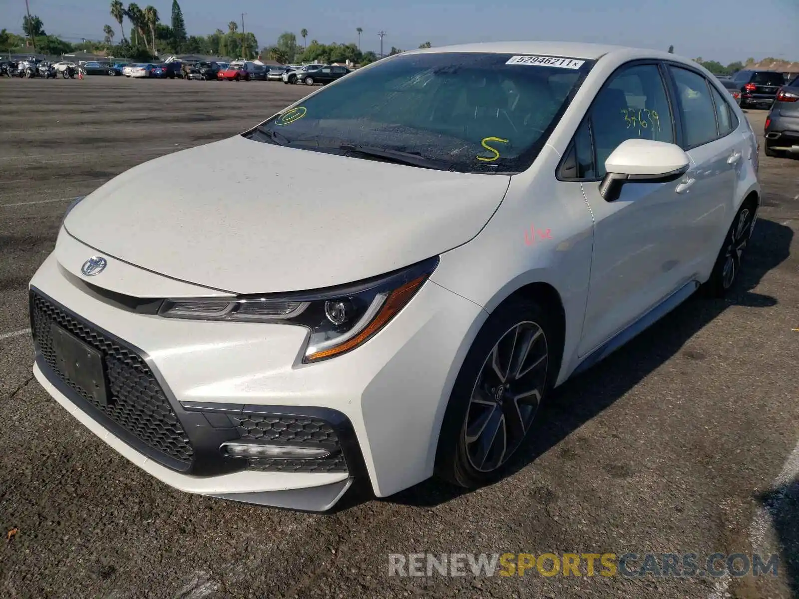 2 Photograph of a damaged car JTDS4RCE1LJ007272 TOYOTA COROLLA 2020