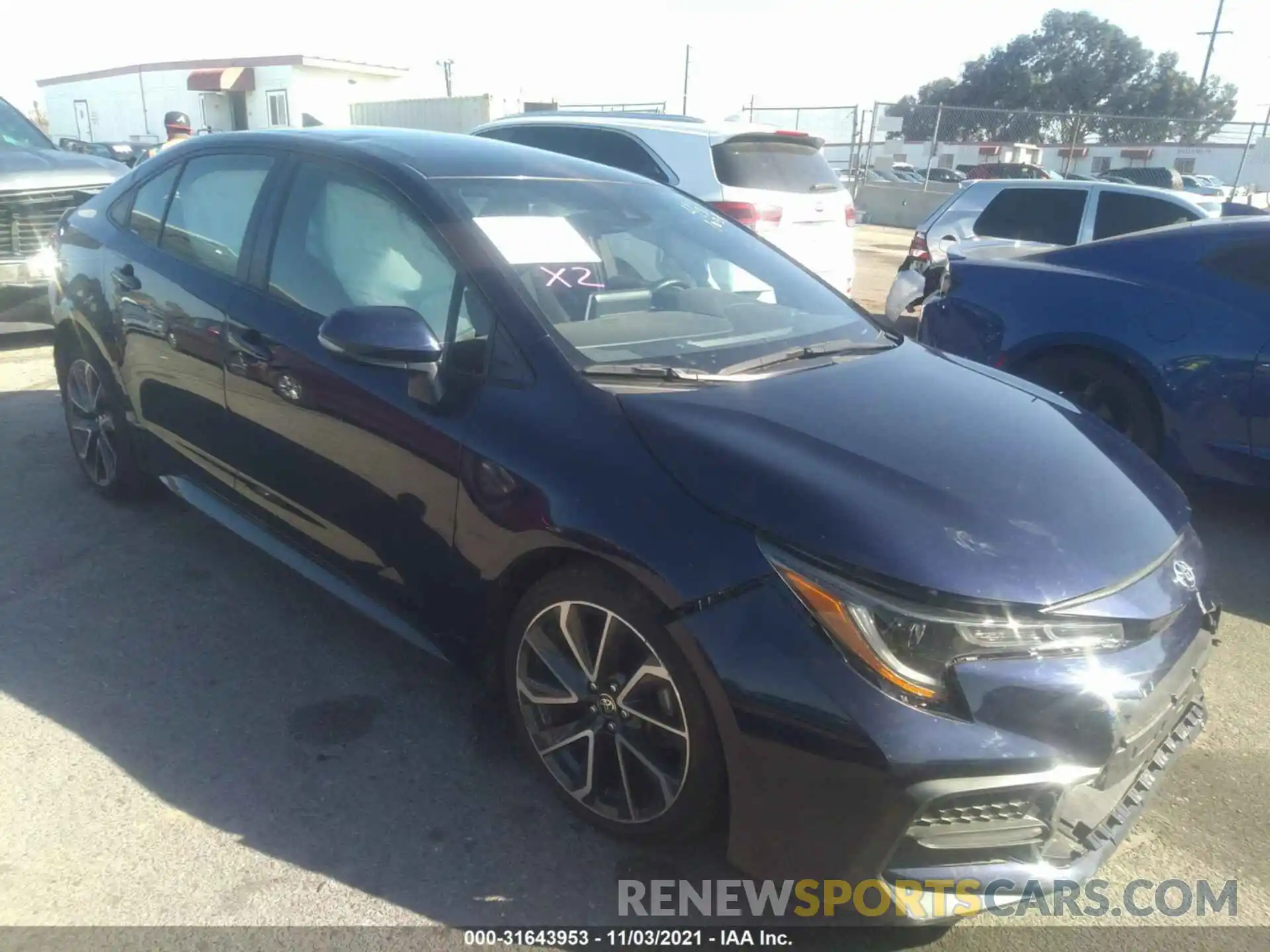 1 Photograph of a damaged car JTDS4RCE1LJ007434 TOYOTA COROLLA 2020