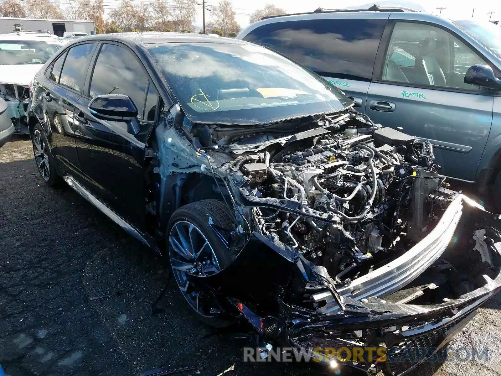 1 Photograph of a damaged car JTDS4RCE1LJ008132 TOYOTA COROLLA 2020