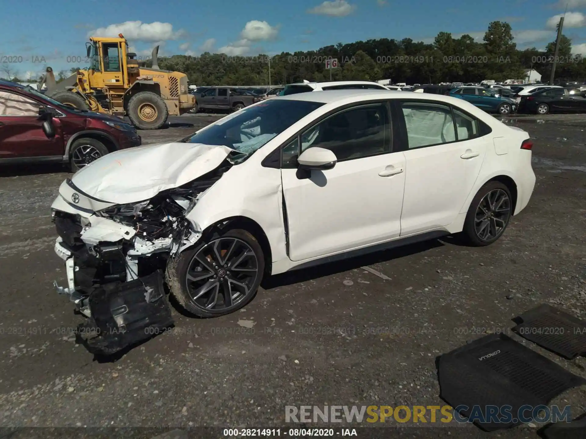 2 Photograph of a damaged car JTDS4RCE1LJ008227 TOYOTA COROLLA 2020