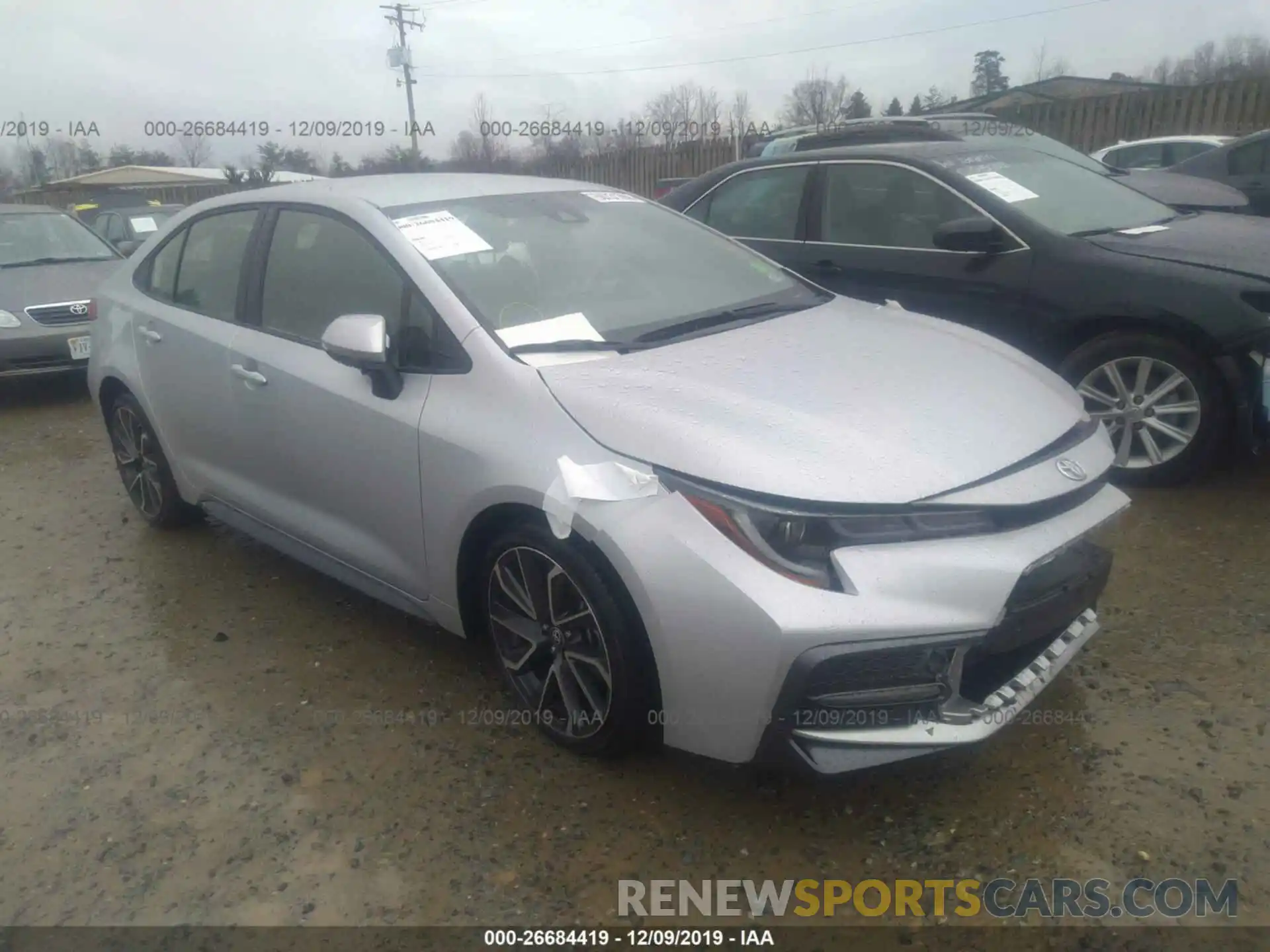 1 Photograph of a damaged car JTDS4RCE1LJ009426 TOYOTA COROLLA 2020