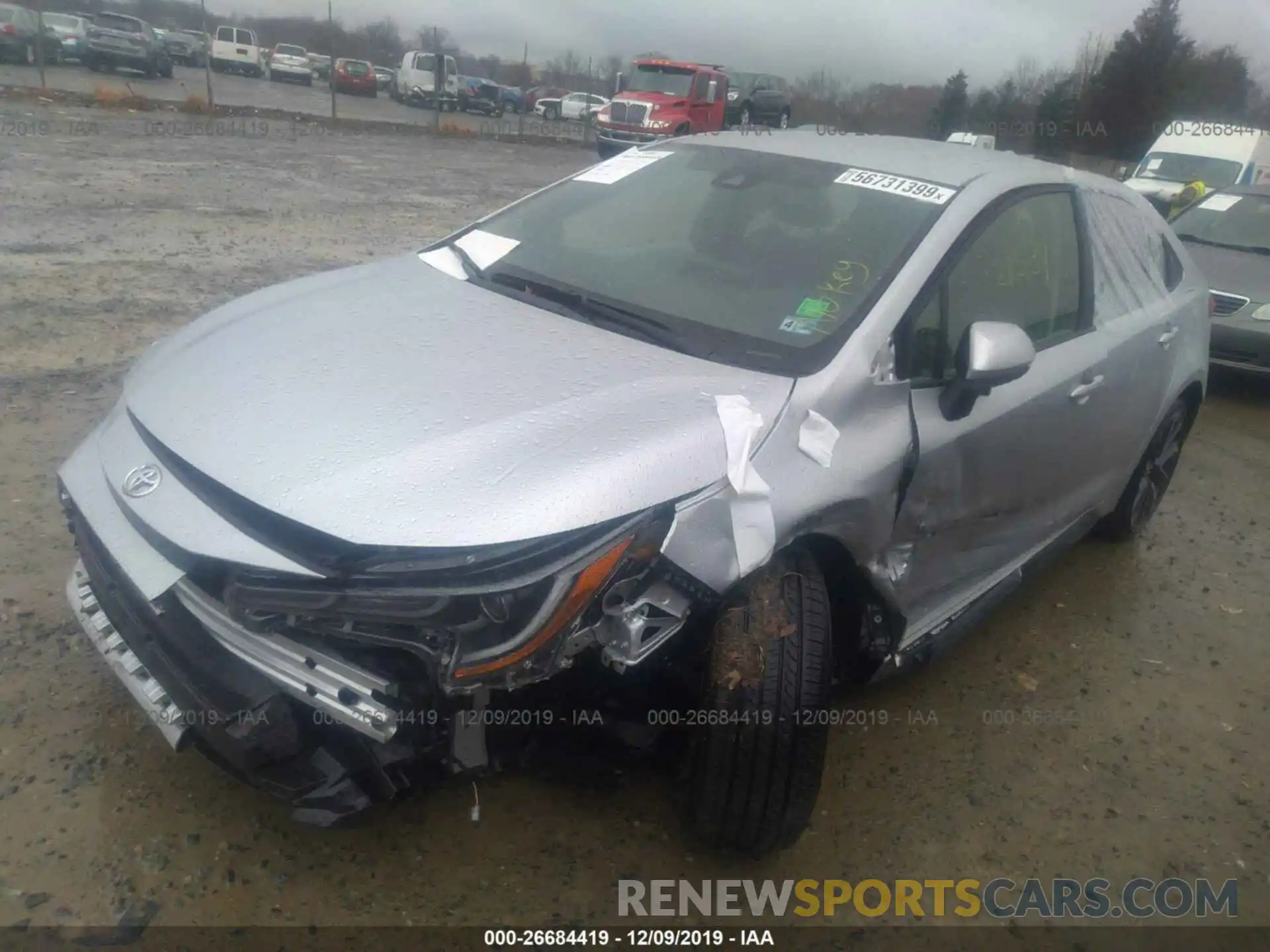 2 Photograph of a damaged car JTDS4RCE1LJ009426 TOYOTA COROLLA 2020