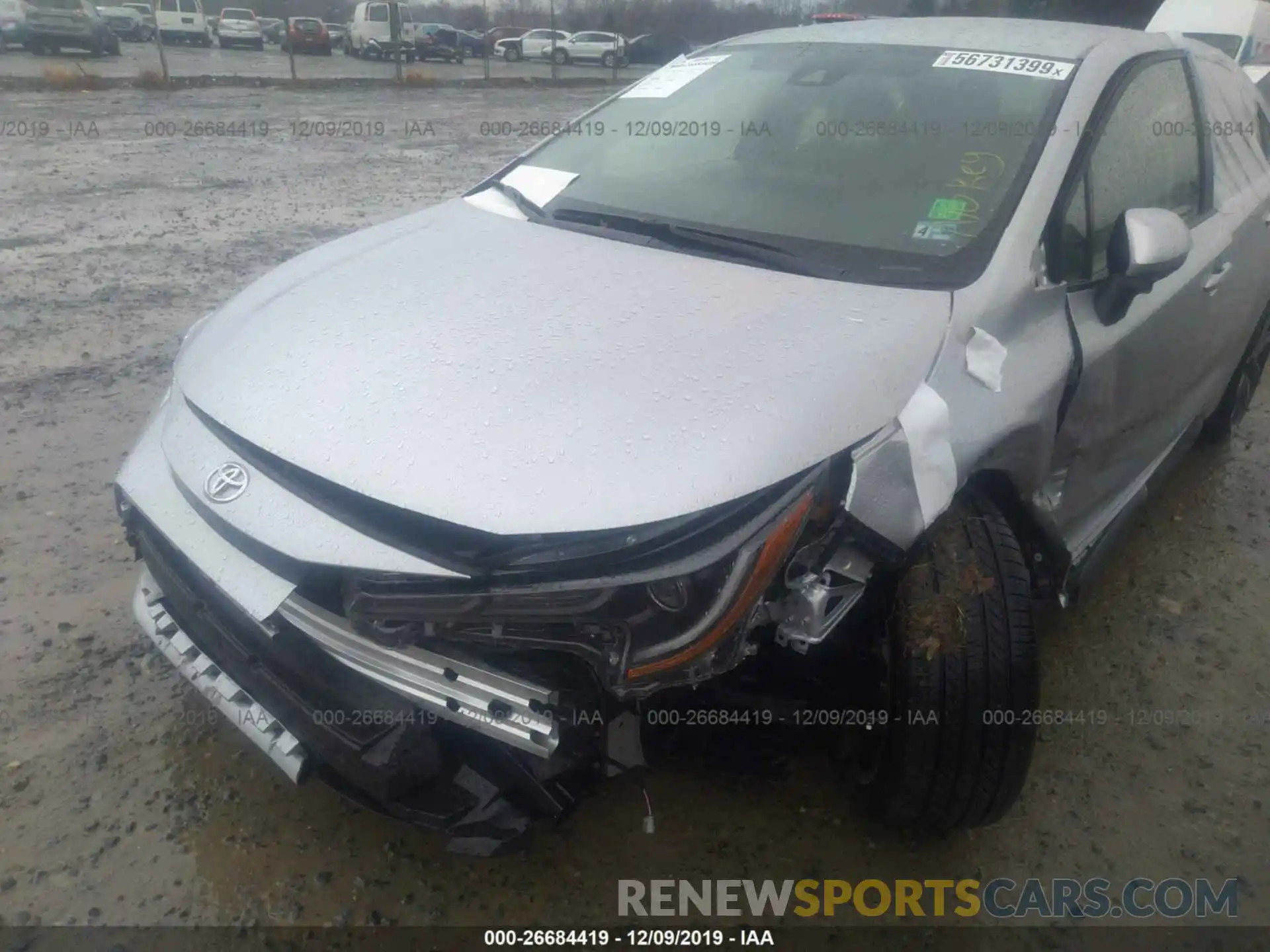 6 Photograph of a damaged car JTDS4RCE1LJ009426 TOYOTA COROLLA 2020