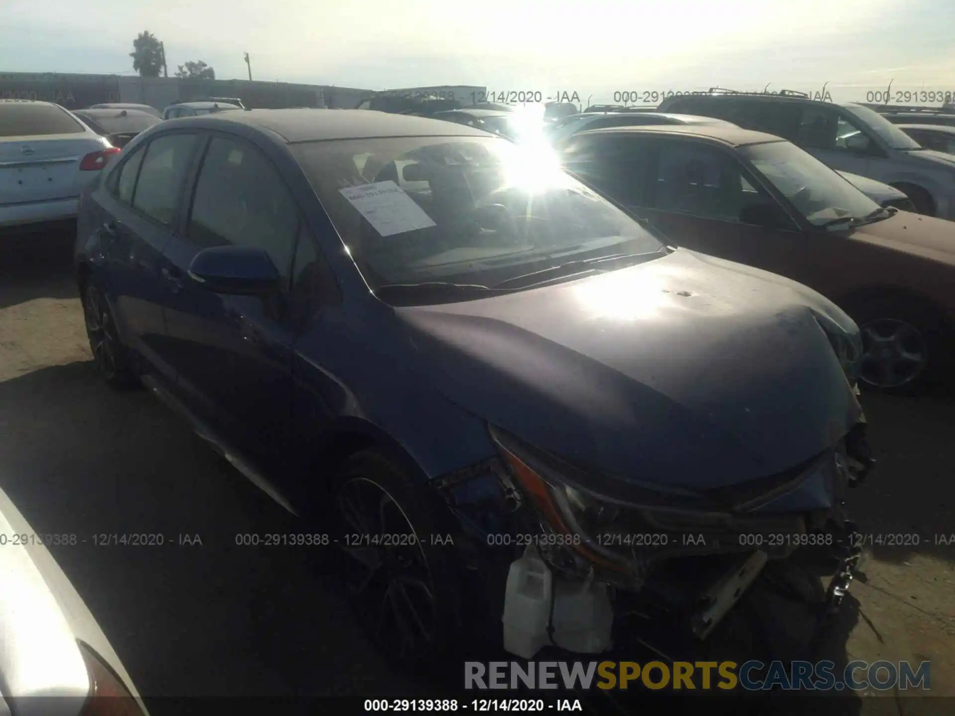 1 Photograph of a damaged car JTDS4RCE1LJ009474 TOYOTA COROLLA 2020