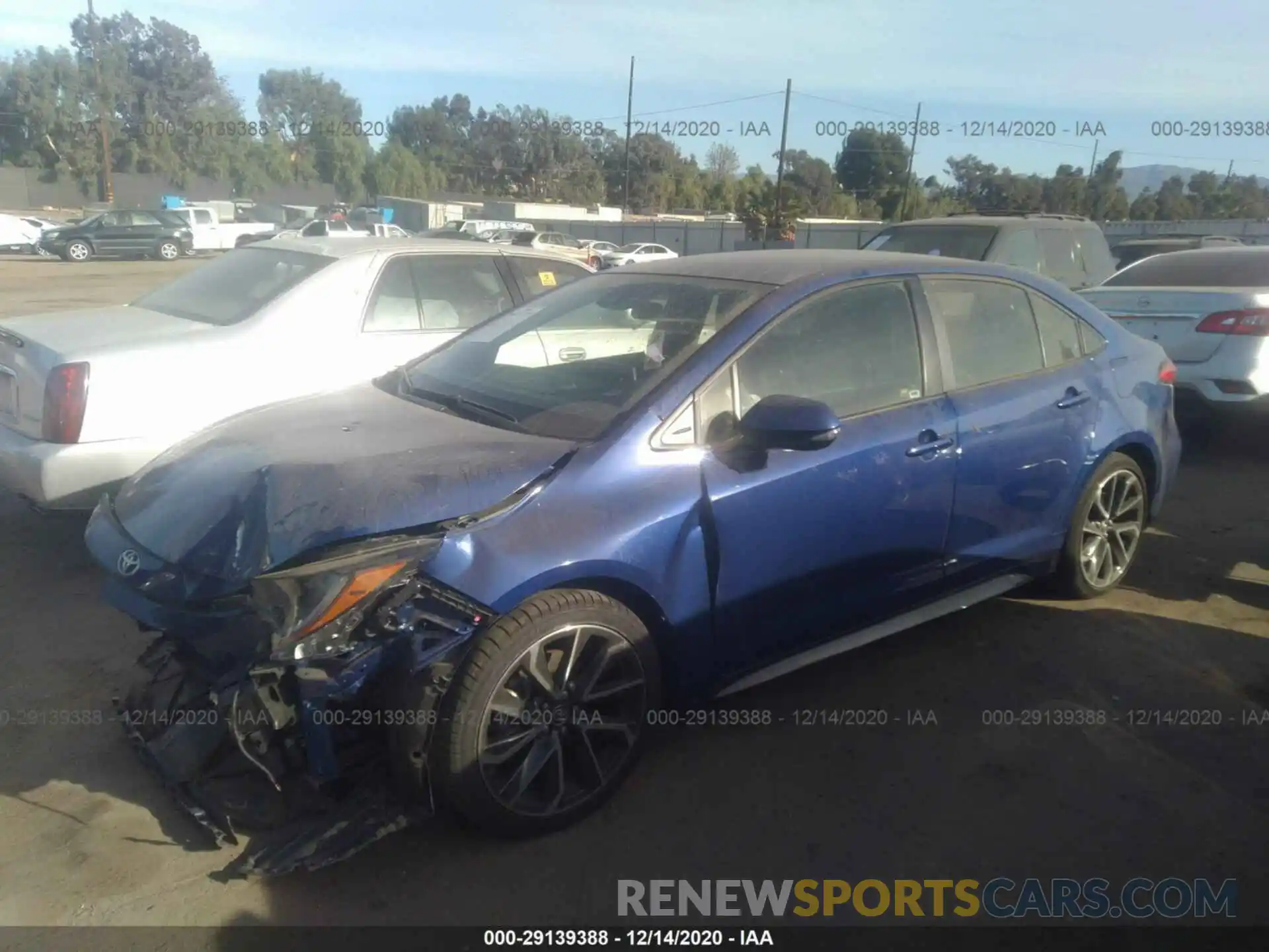 2 Photograph of a damaged car JTDS4RCE1LJ009474 TOYOTA COROLLA 2020