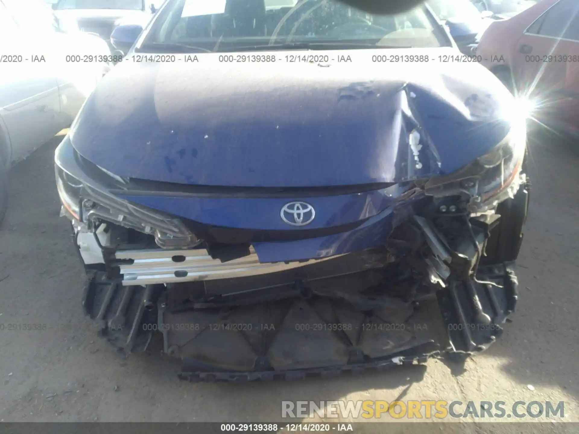 6 Photograph of a damaged car JTDS4RCE1LJ009474 TOYOTA COROLLA 2020