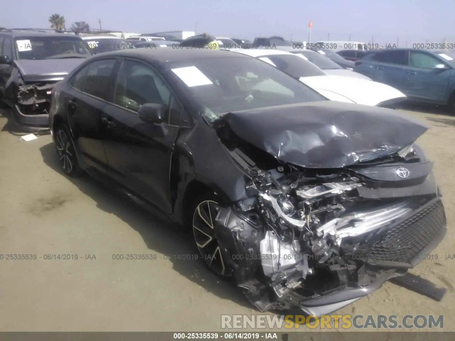 1 Photograph of a damaged car JTDS4RCE1LJ009636 TOYOTA COROLLA 2020