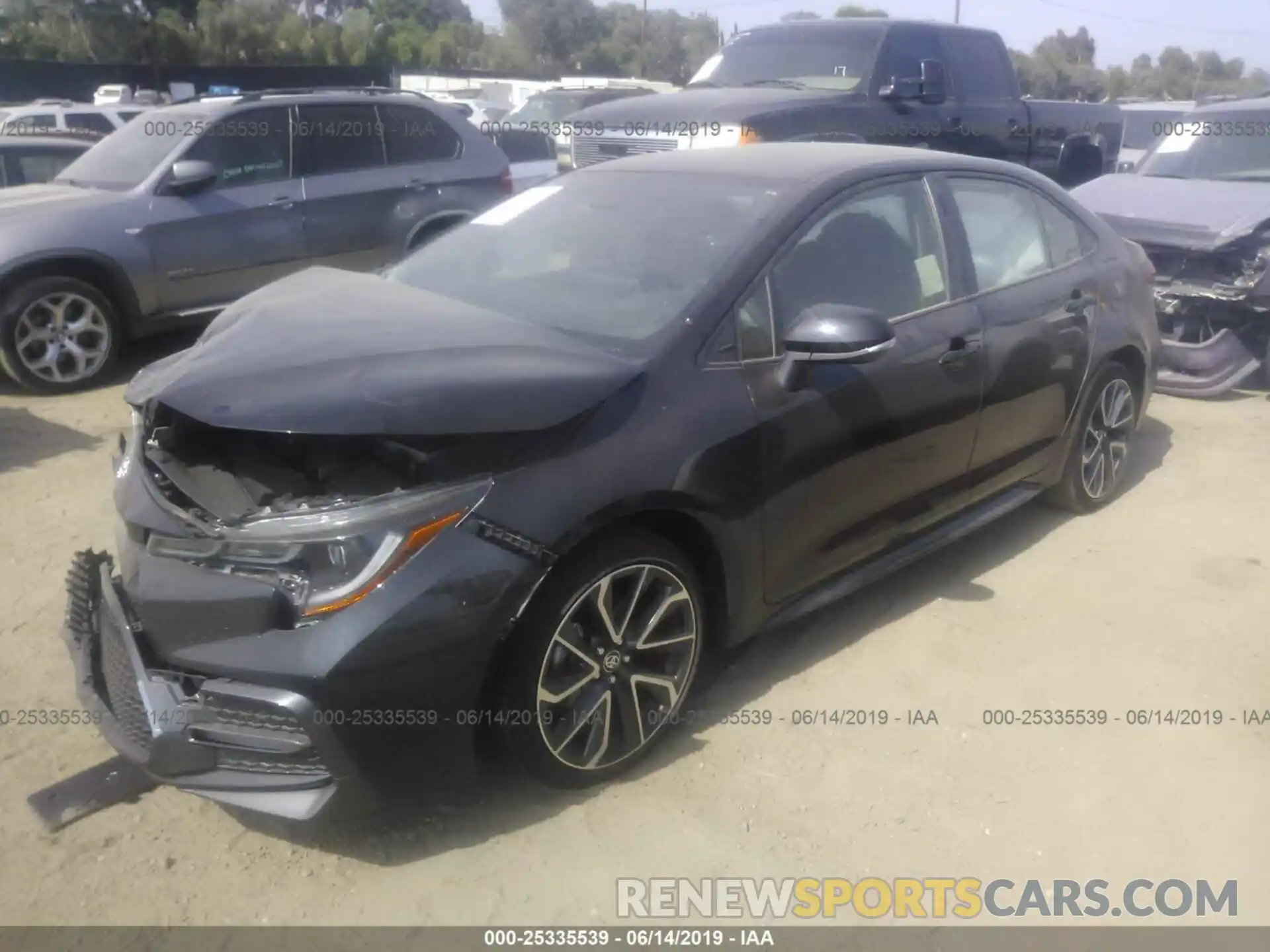 2 Photograph of a damaged car JTDS4RCE1LJ009636 TOYOTA COROLLA 2020