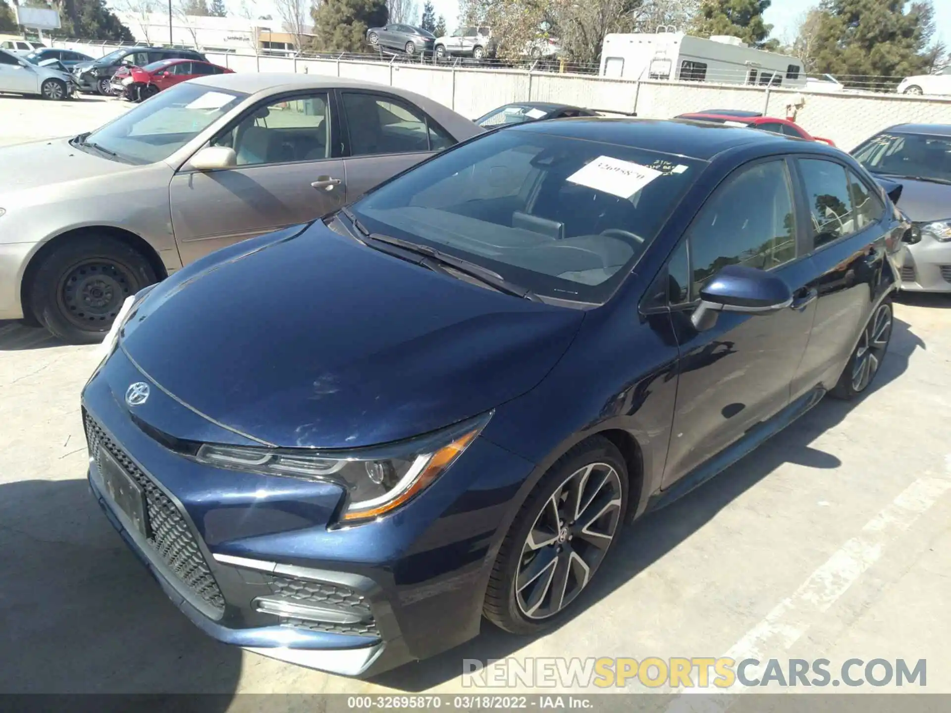 2 Photograph of a damaged car JTDS4RCE1LJ010429 TOYOTA COROLLA 2020