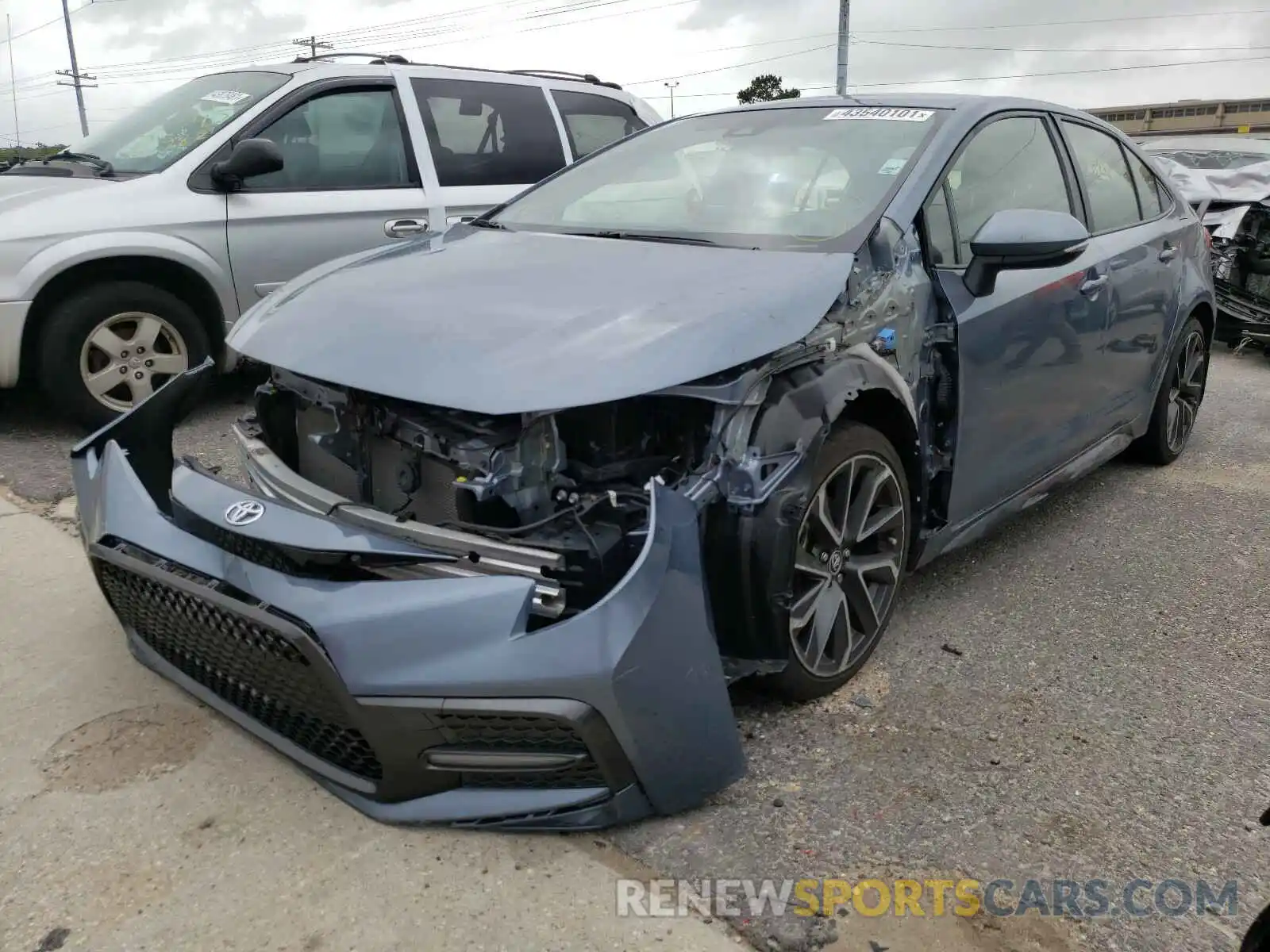 2 Photograph of a damaged car JTDS4RCE1LJ010804 TOYOTA COROLLA 2020