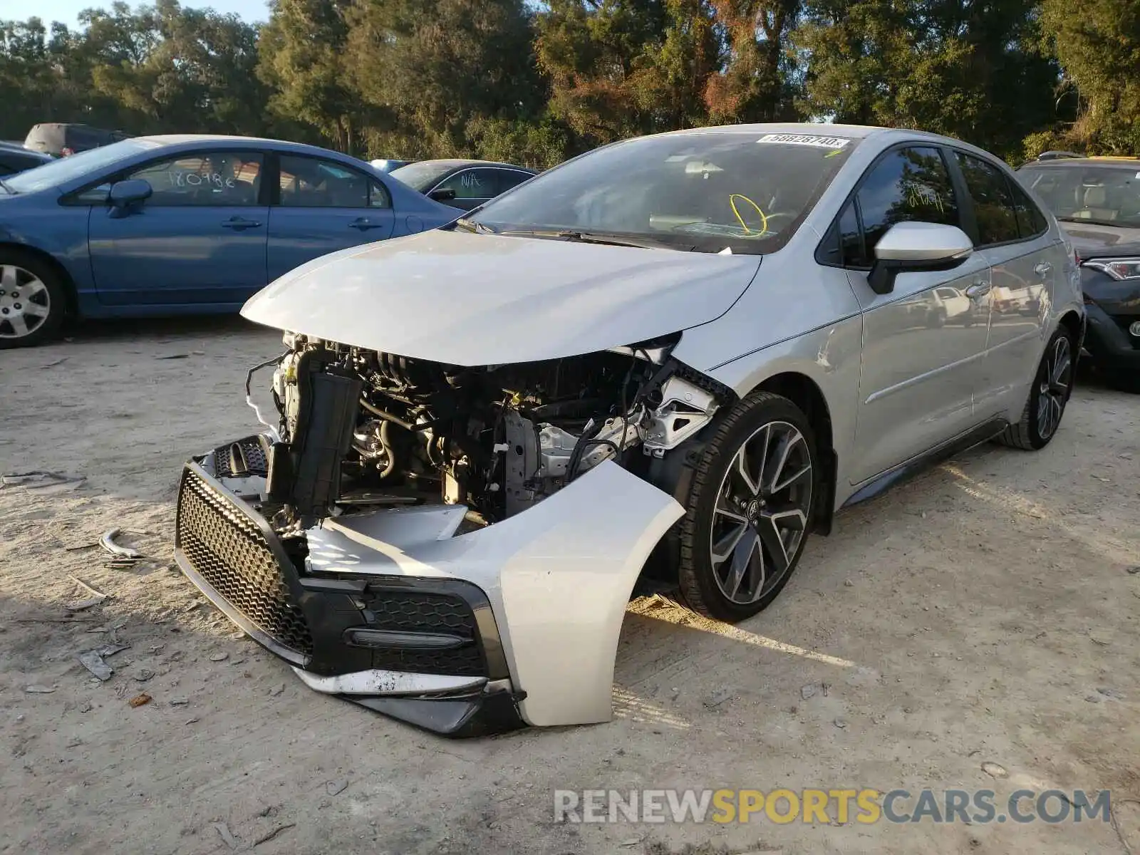 2 Photograph of a damaged car JTDS4RCE1LJ011337 TOYOTA COROLLA 2020