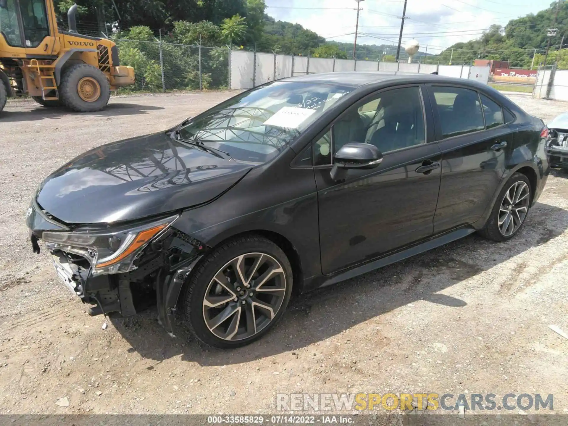 2 Photograph of a damaged car JTDS4RCE1LJ011385 TOYOTA COROLLA 2020