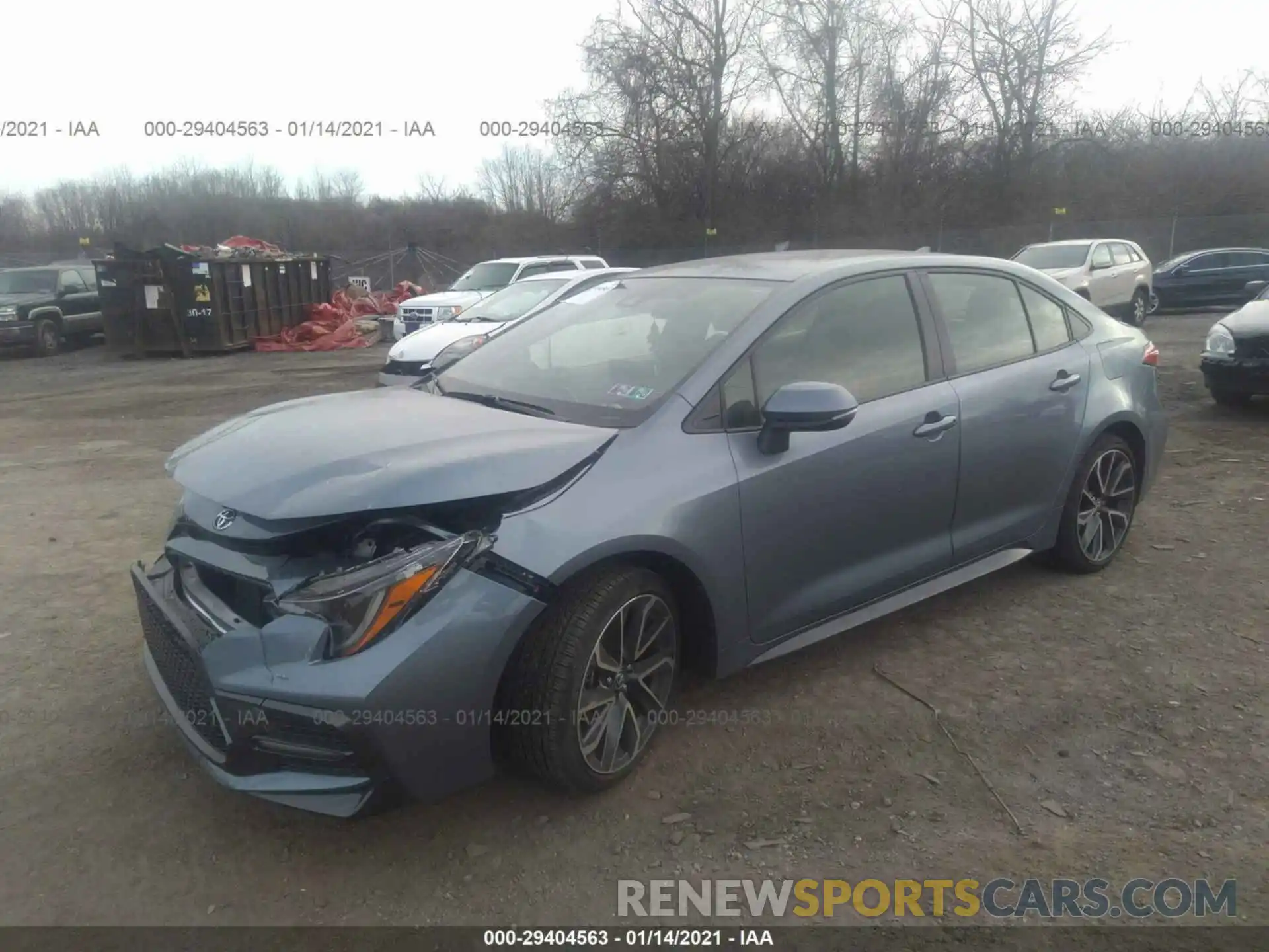 2 Photograph of a damaged car JTDS4RCE1LJ011970 TOYOTA COROLLA 2020