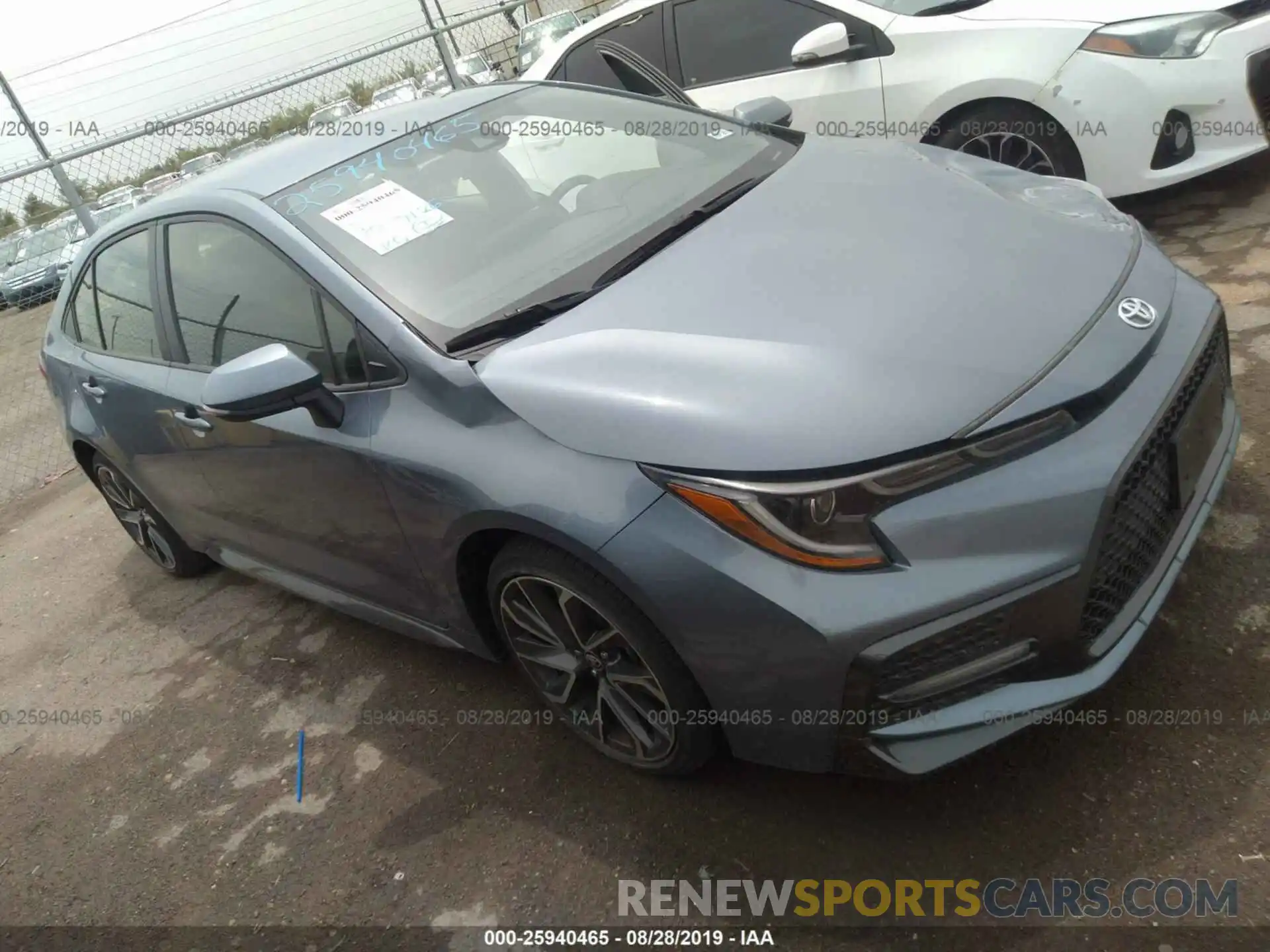 1 Photograph of a damaged car JTDS4RCE1LJ012231 TOYOTA COROLLA 2020