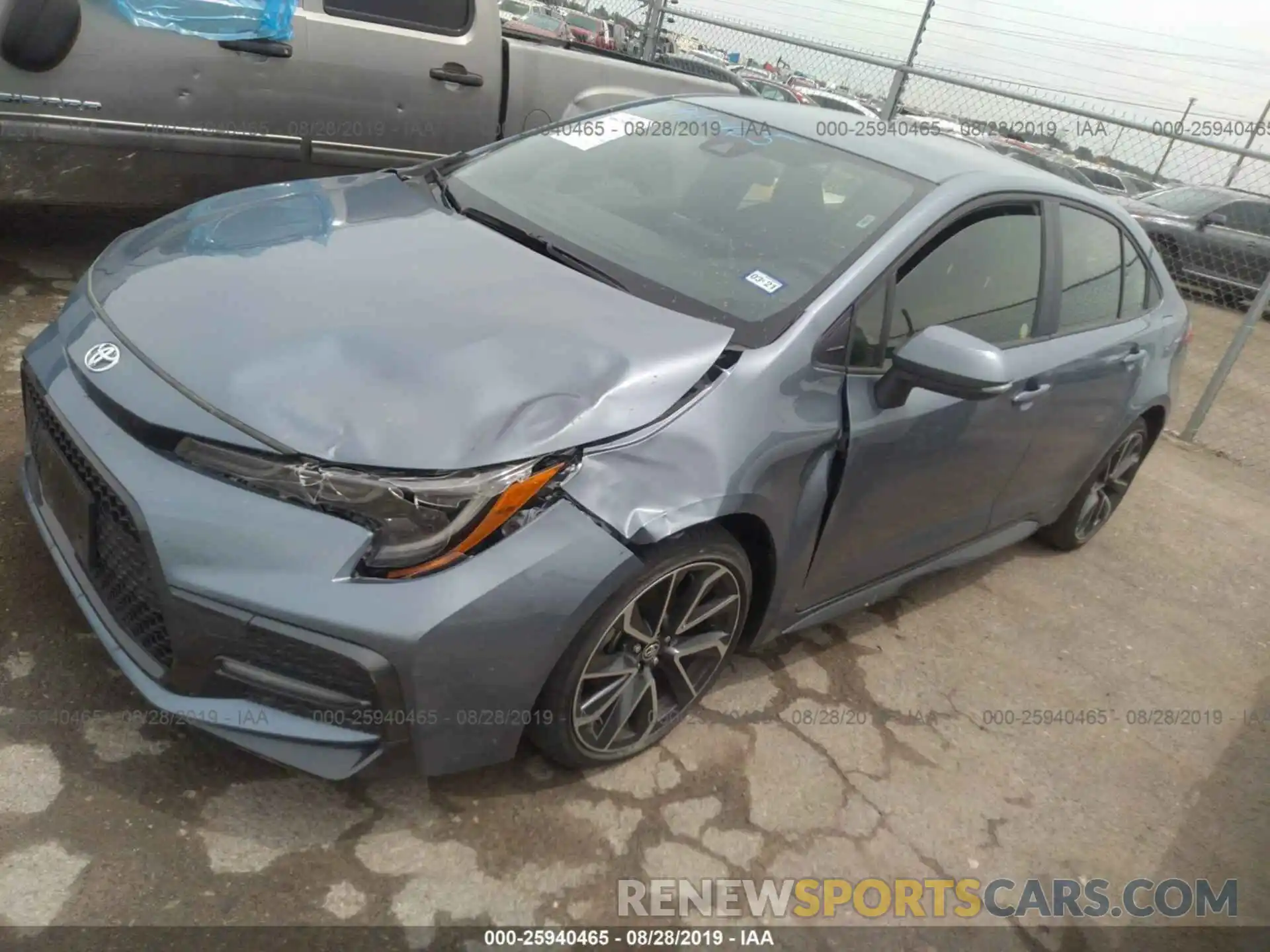 2 Photograph of a damaged car JTDS4RCE1LJ012231 TOYOTA COROLLA 2020