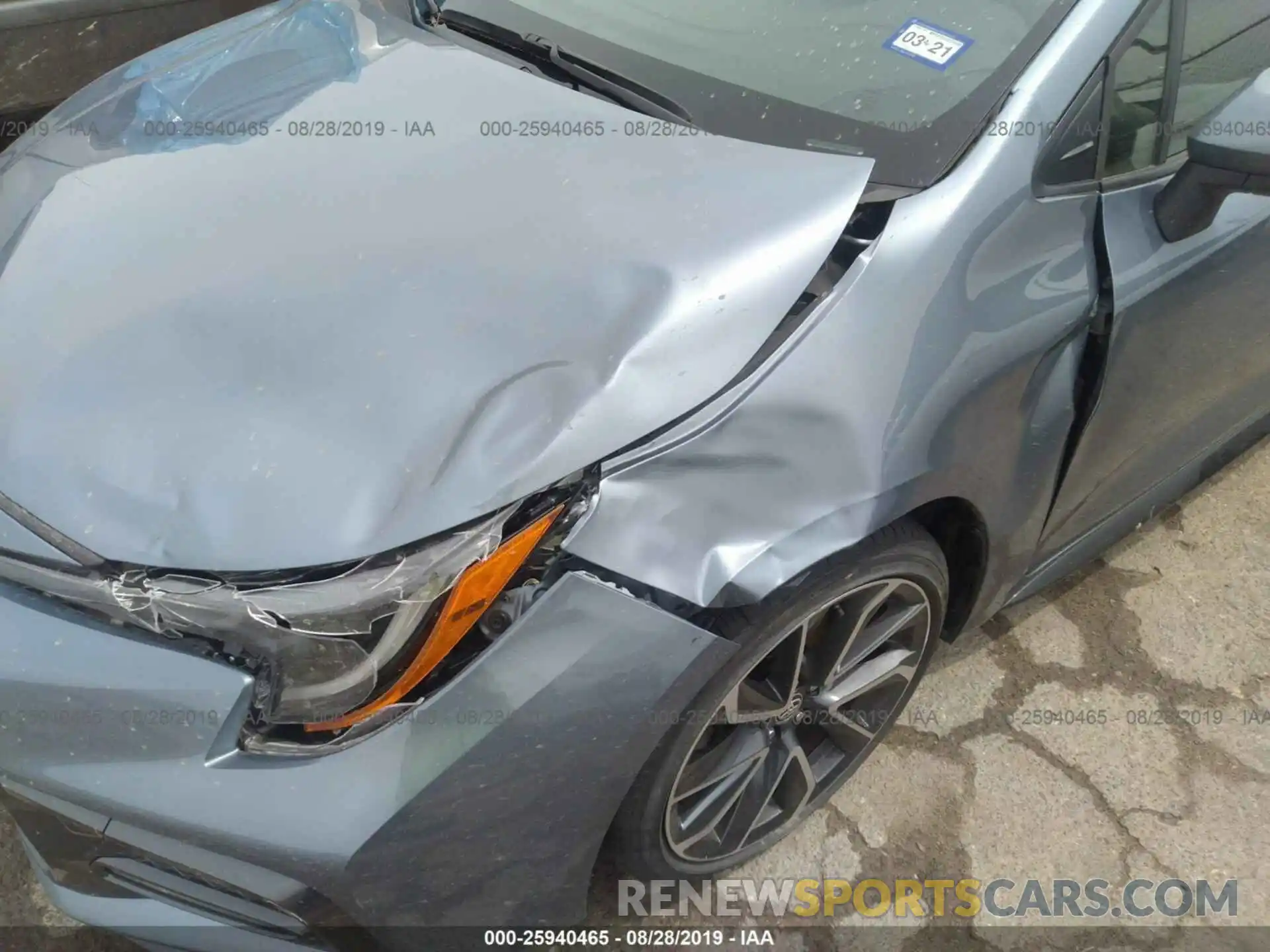 6 Photograph of a damaged car JTDS4RCE1LJ012231 TOYOTA COROLLA 2020