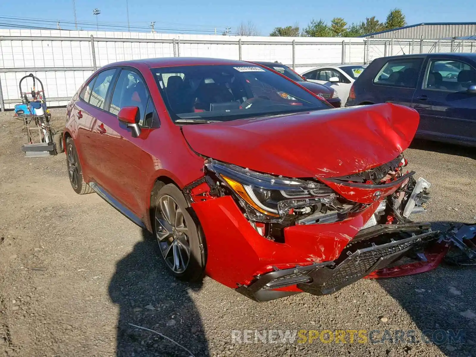 1 Photograph of a damaged car JTDS4RCE1LJ012536 TOYOTA COROLLA 2020