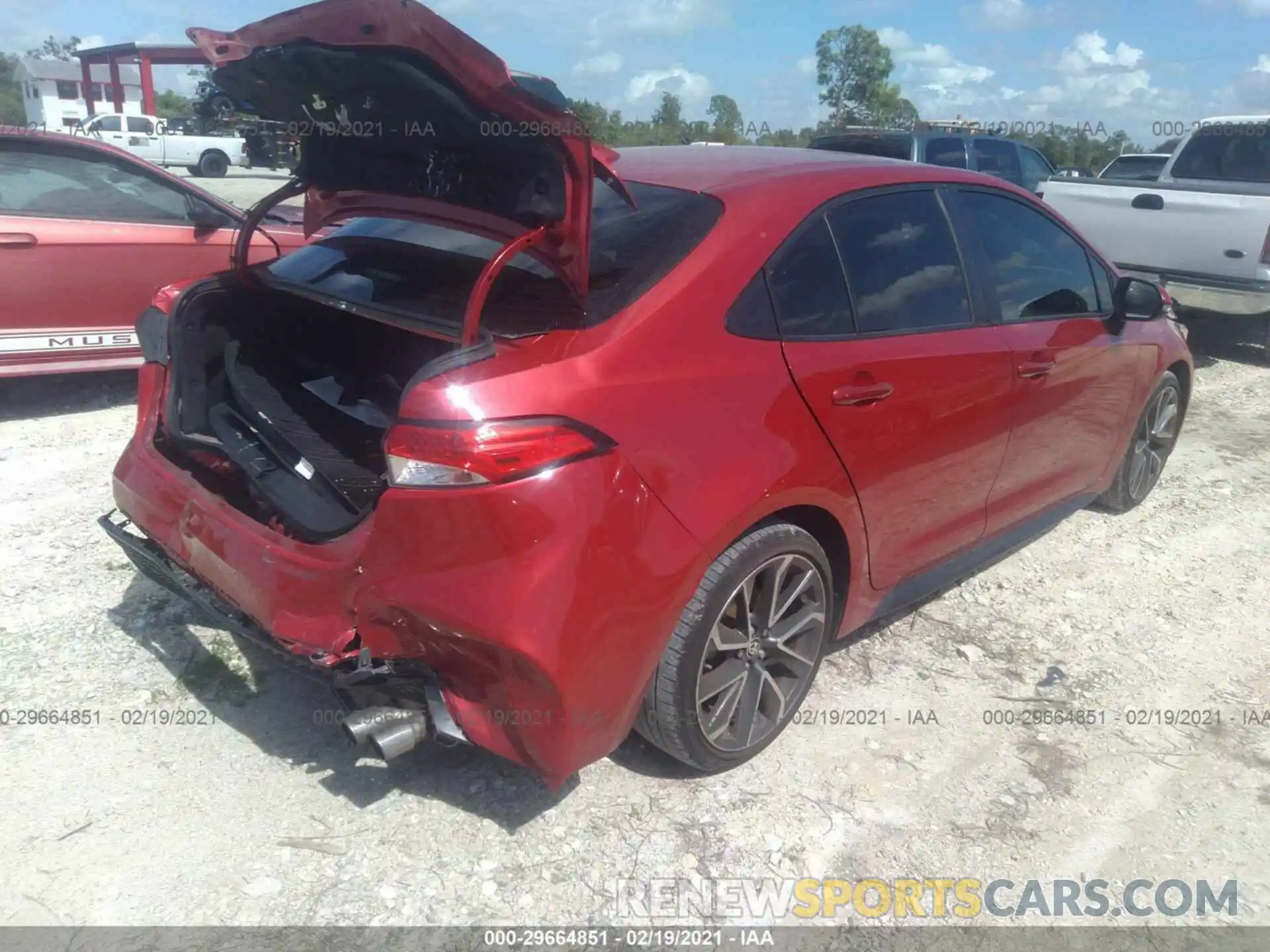 4 Photograph of a damaged car JTDS4RCE1LJ012617 TOYOTA COROLLA 2020