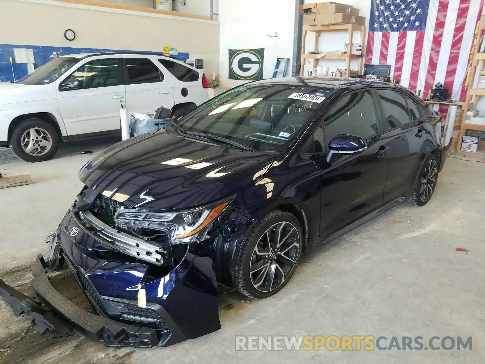 2 Photograph of a damaged car JTDS4RCE1LJ013444 TOYOTA COROLLA 2020