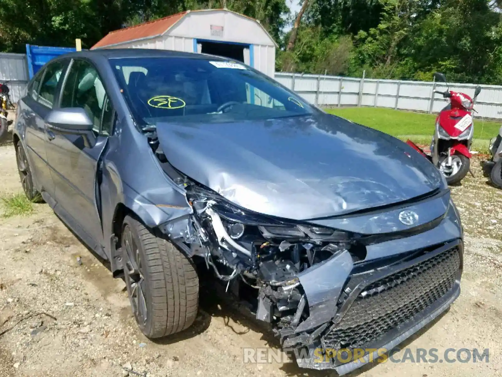 1 Photograph of a damaged car JTDS4RCE1LJ013556 TOYOTA COROLLA 2020